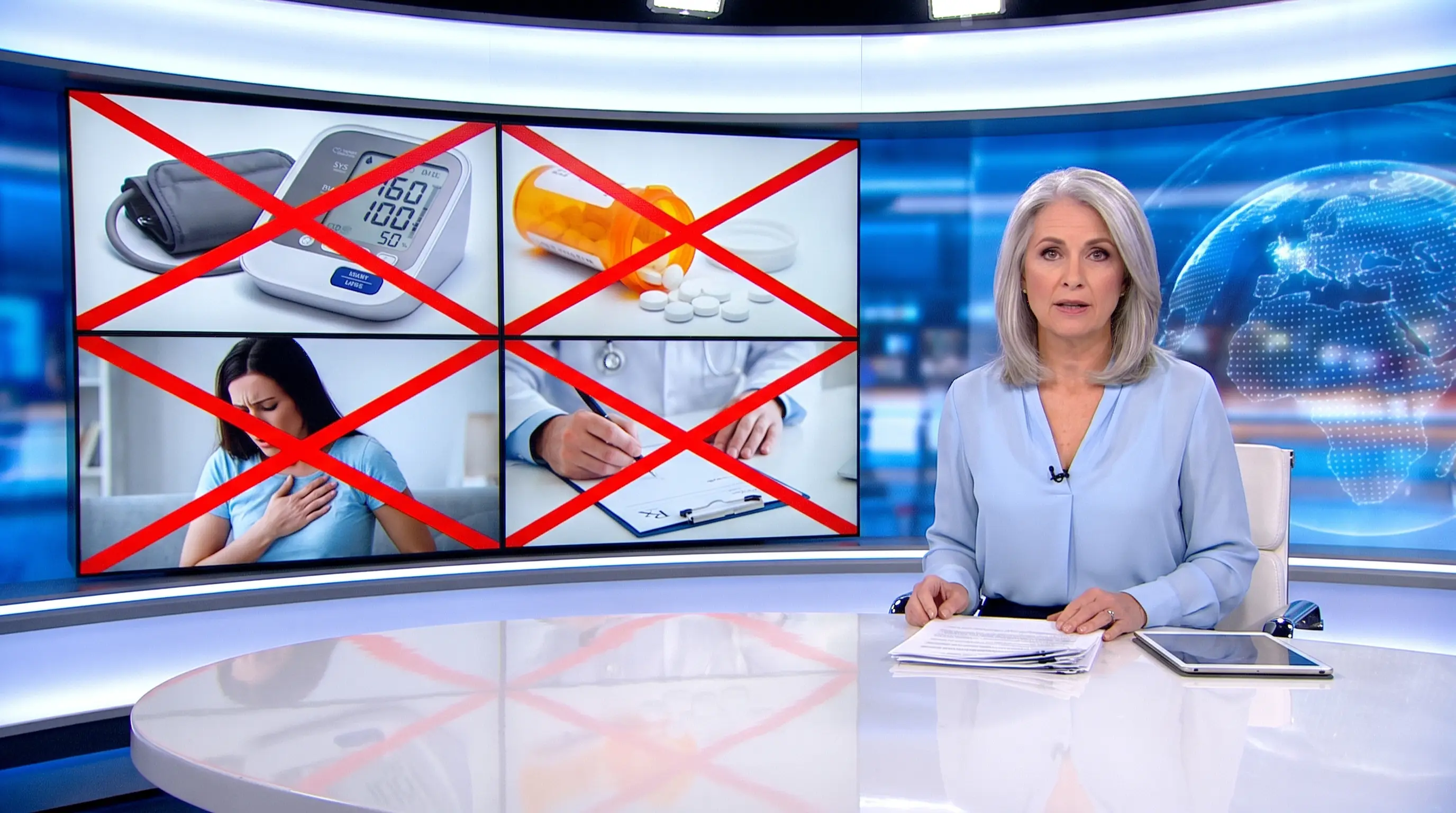 News broadcast segment on failed high blood pressure treatments