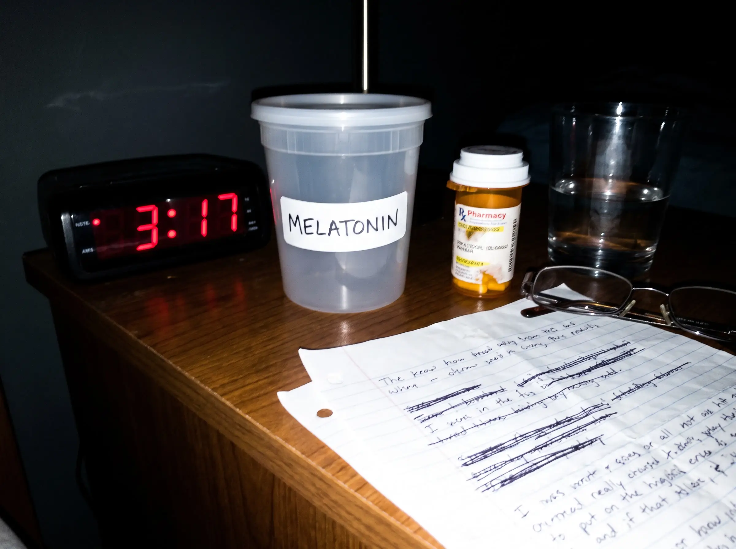 Real photo of living with broken sleep