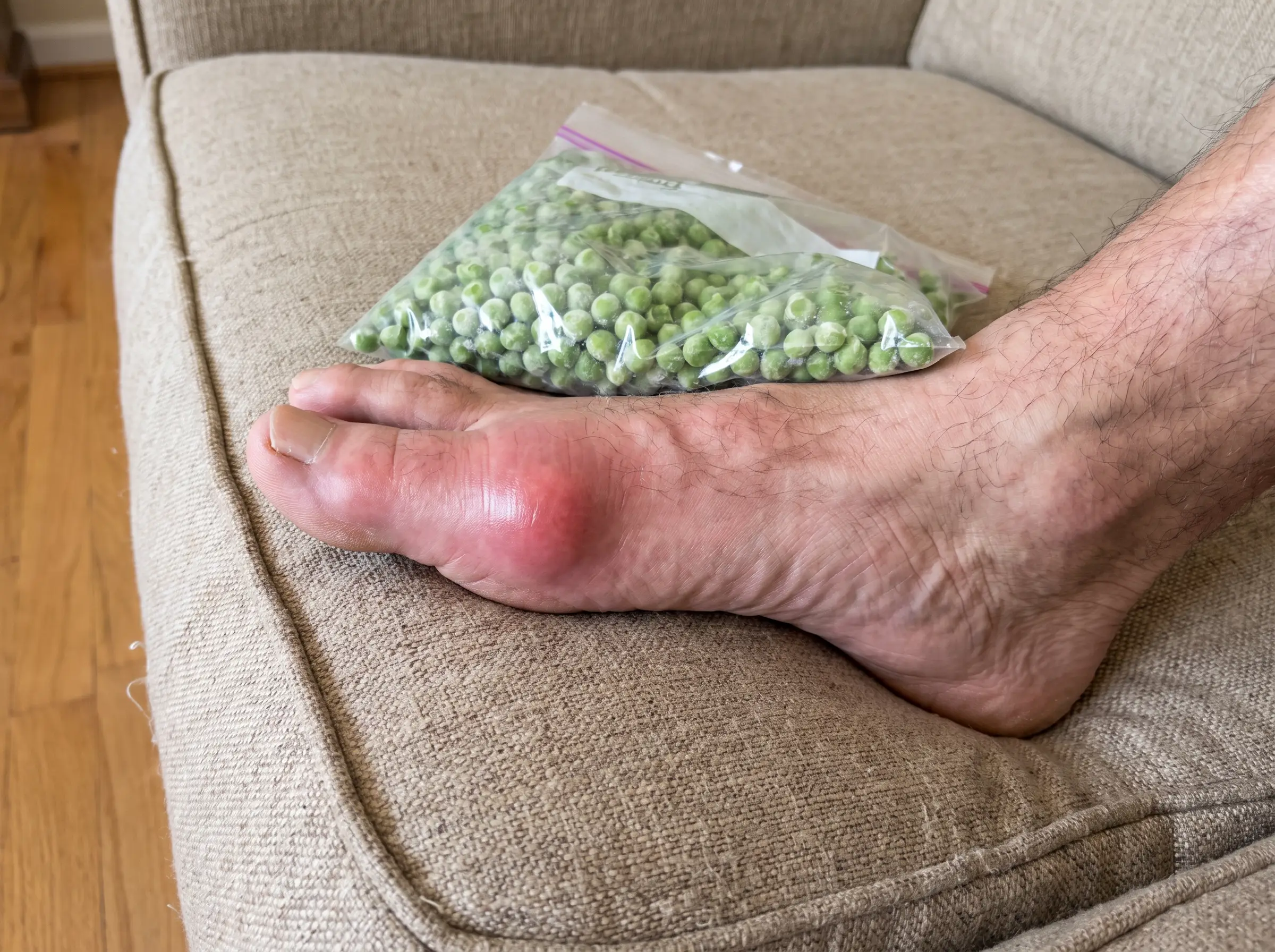 Real photo of living with gout
