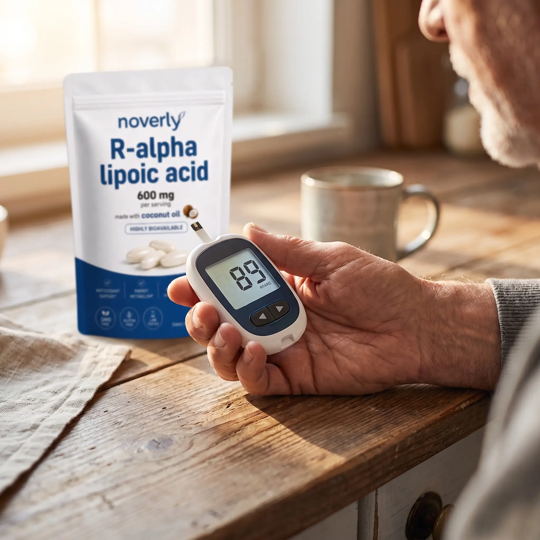 Glucose meter reading 89