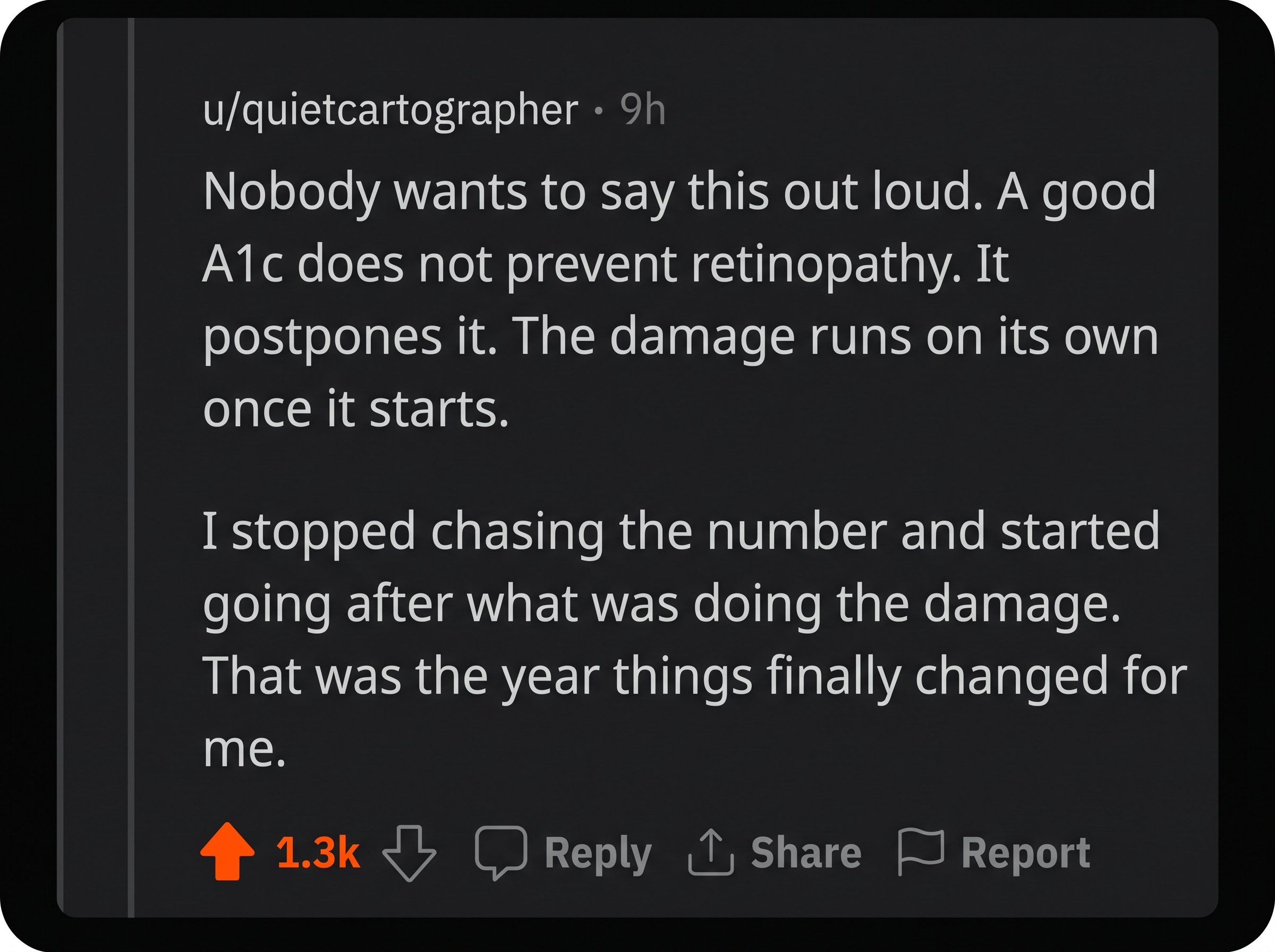 The reveal comment