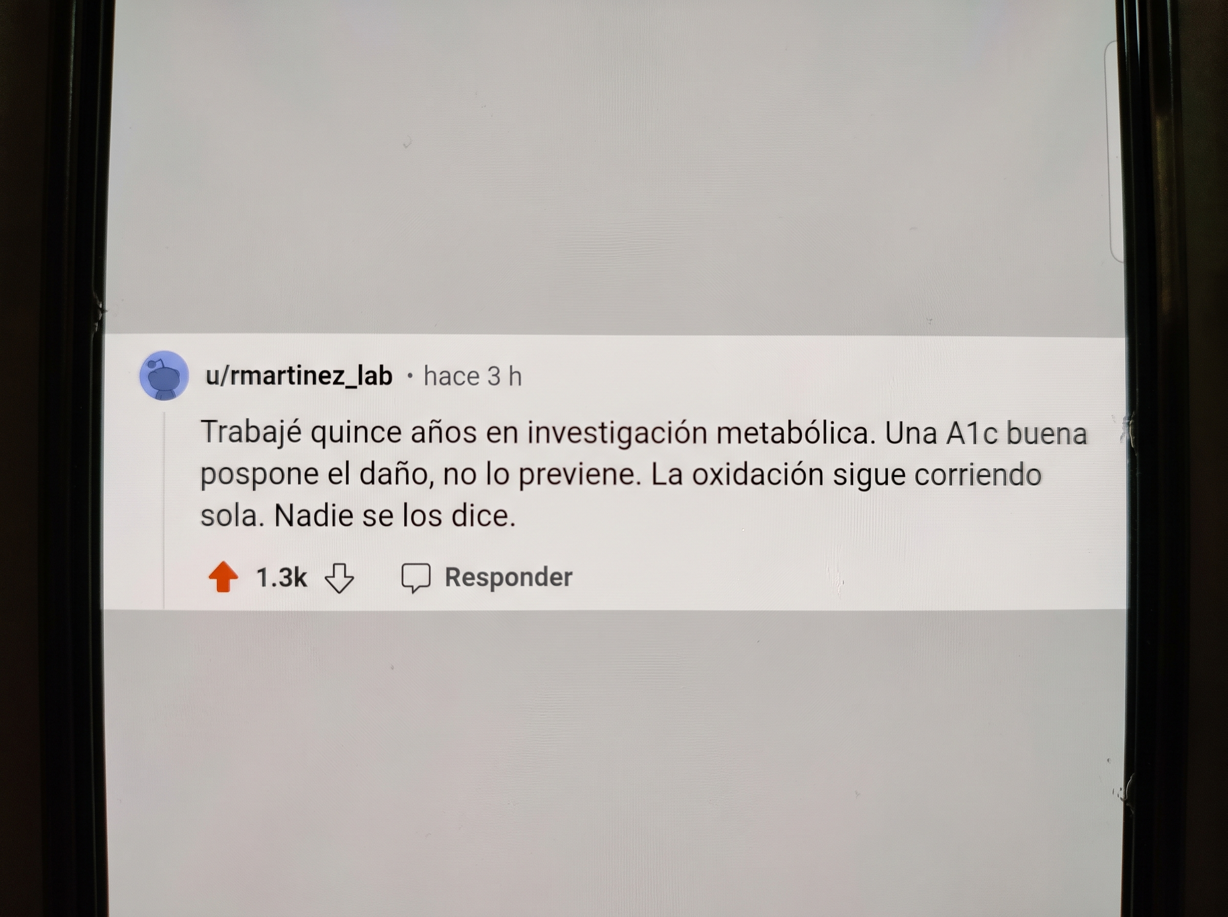 El comentario revelador