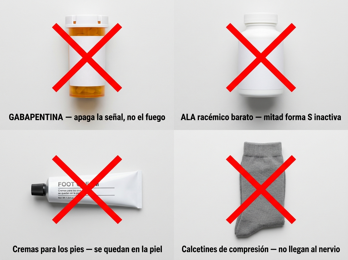 Las soluciones que fallaron, tachadas