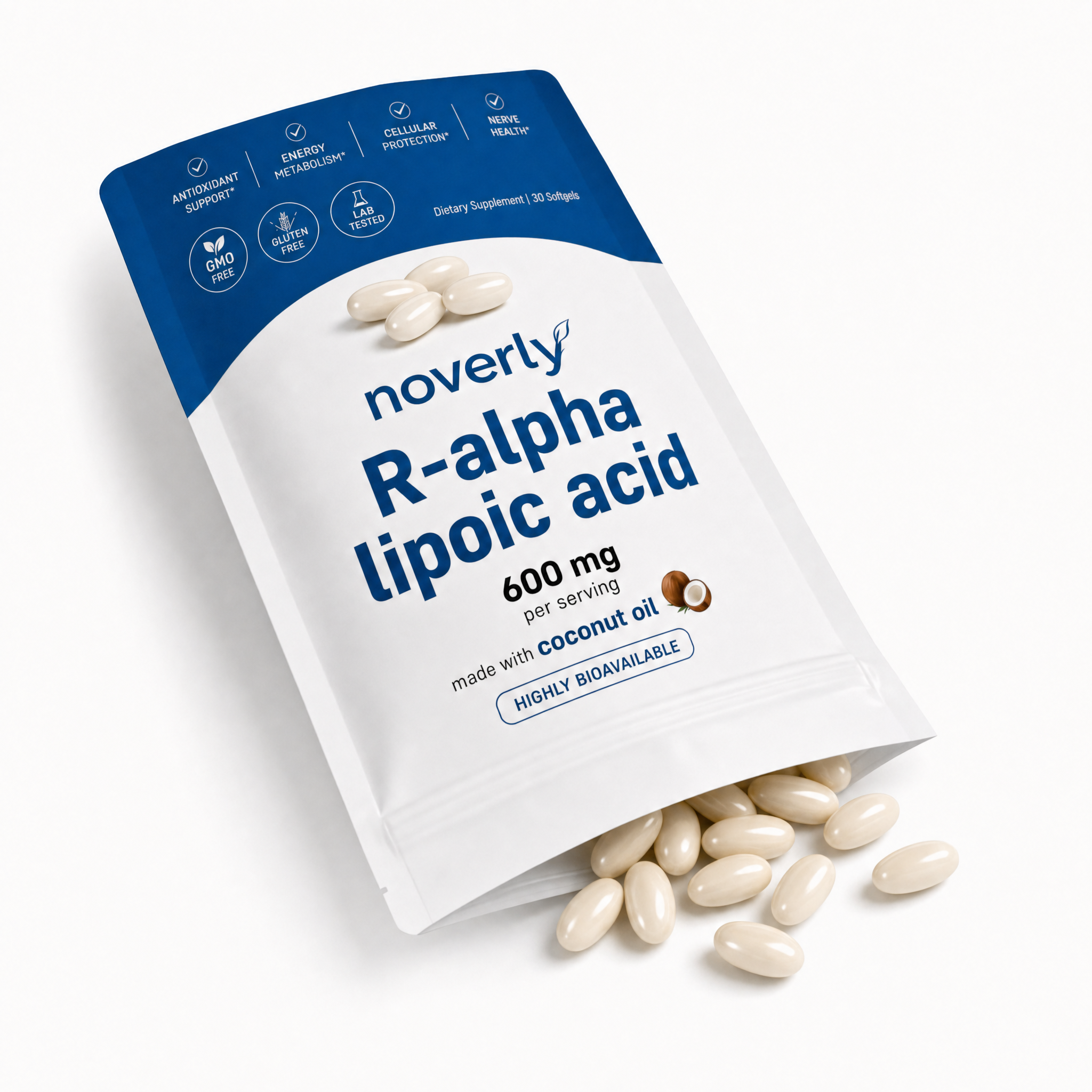 Noverly R-Alpha Lipoic Acid softgels