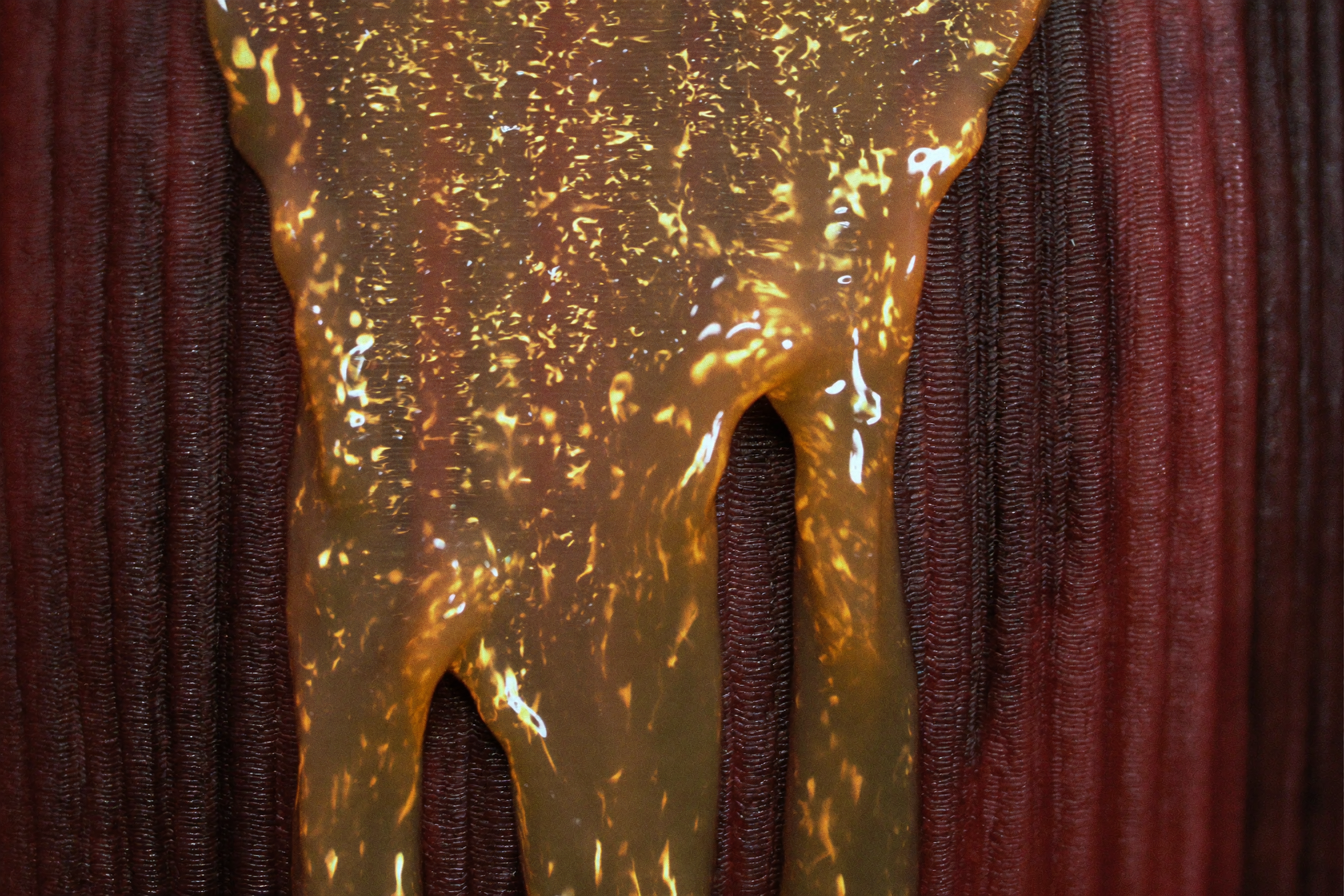 A sealed wall of muscle fibre with glucose backing up against it