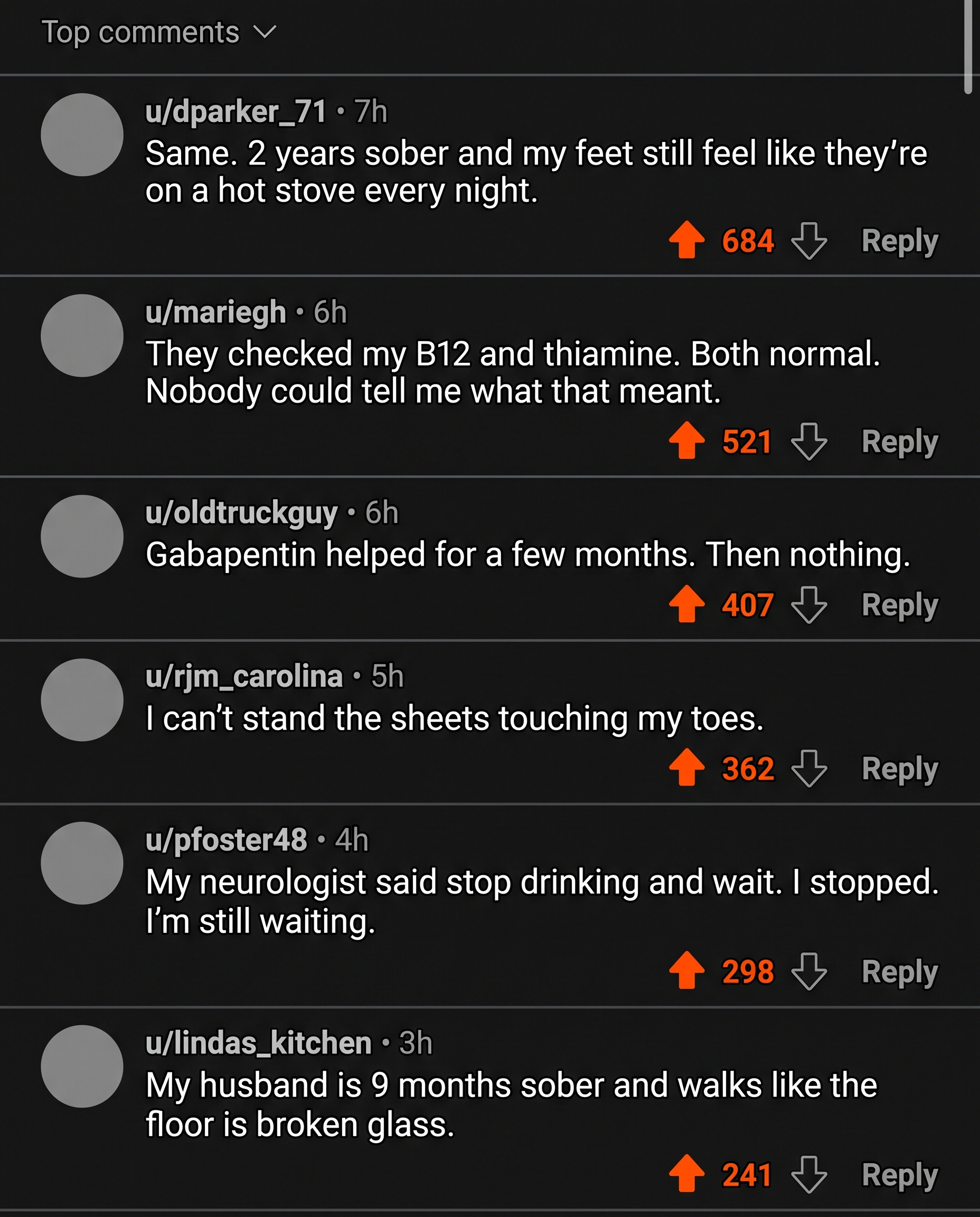 Thread full of comments describing the same problem