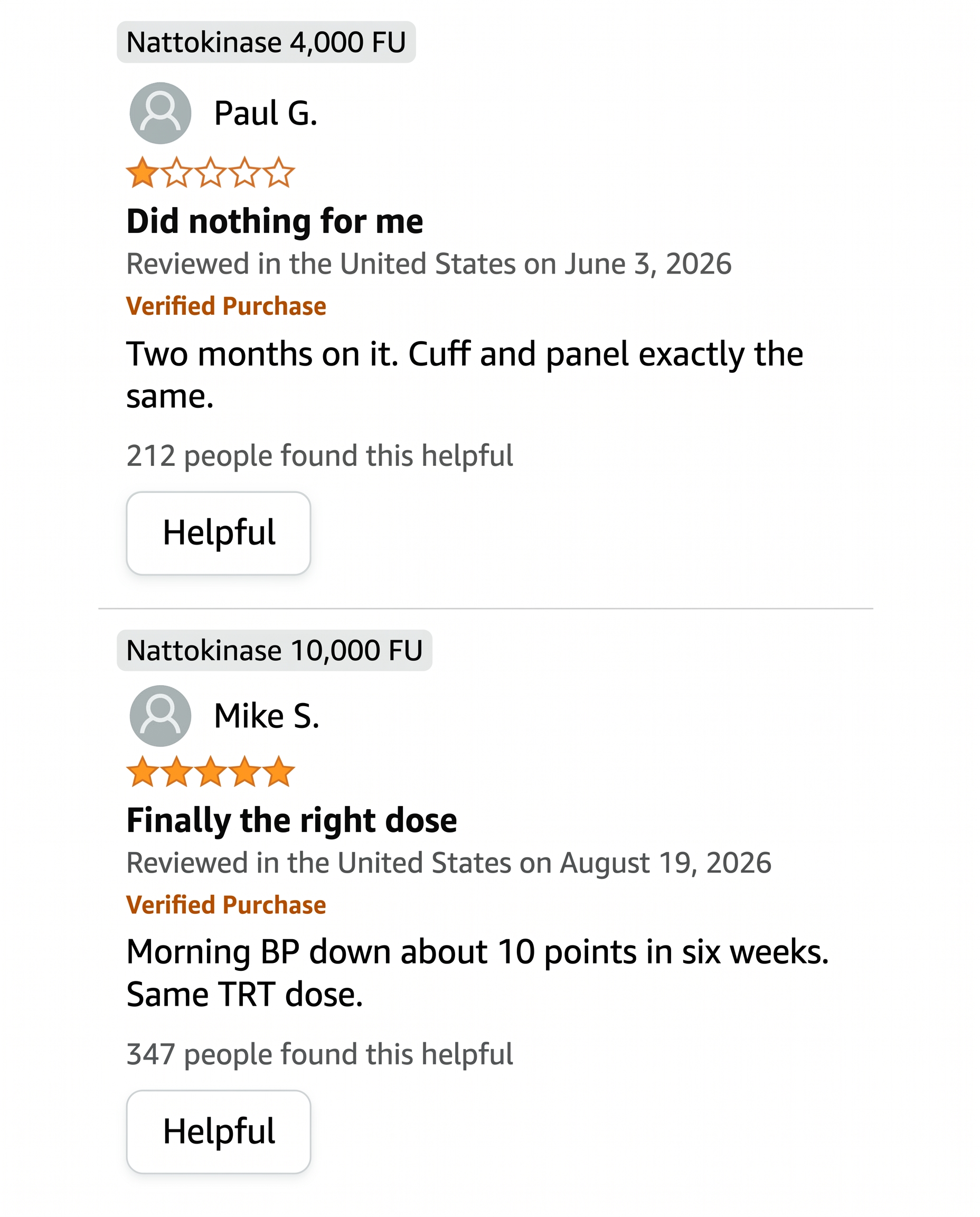 Verified reviews: 4,000 FU did nothing vs 10,000 FU