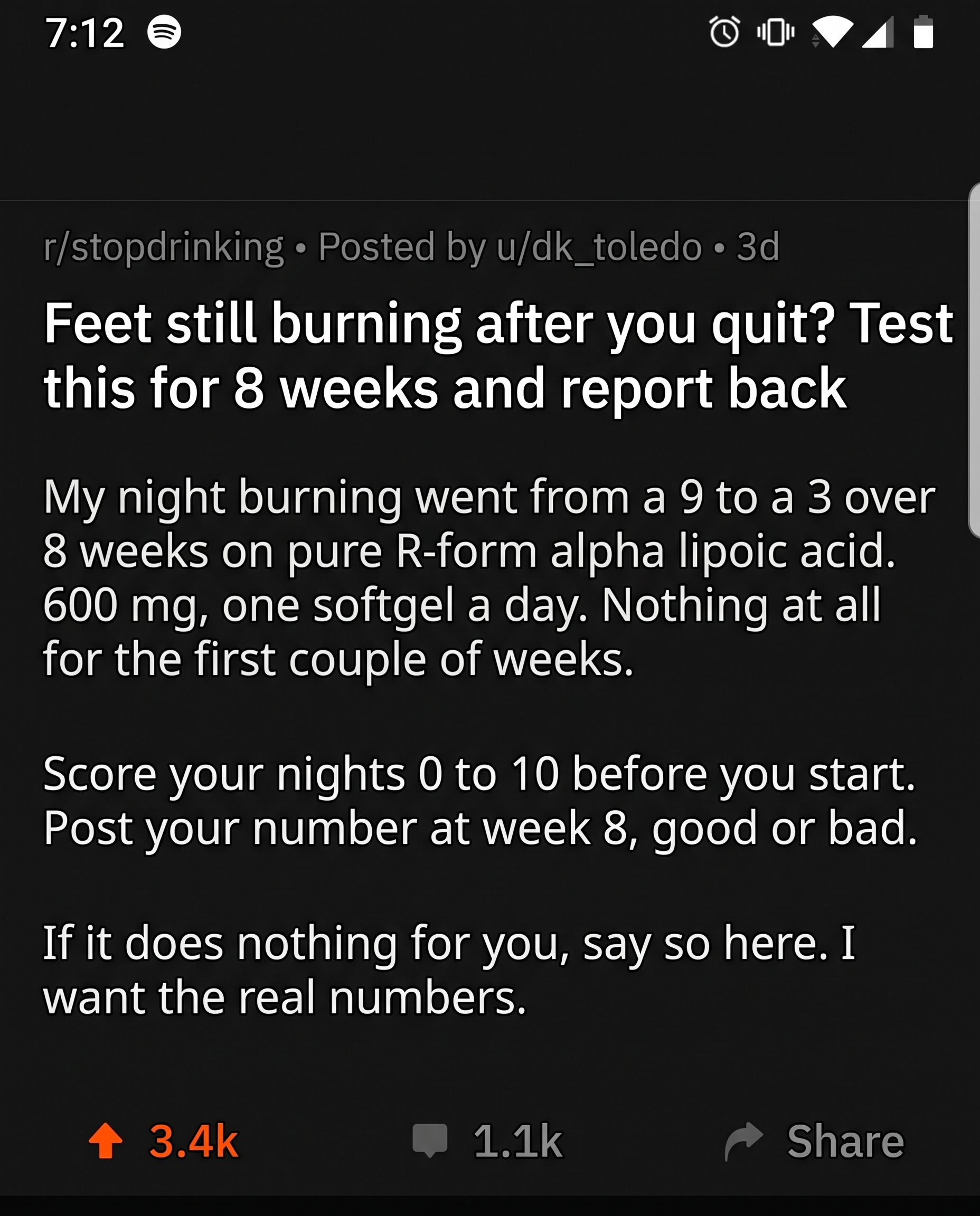 Reddit challenge post