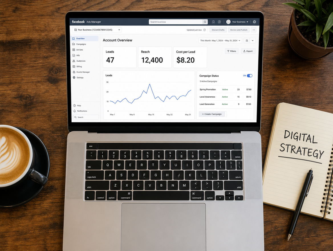Digital ad campaign dashboard