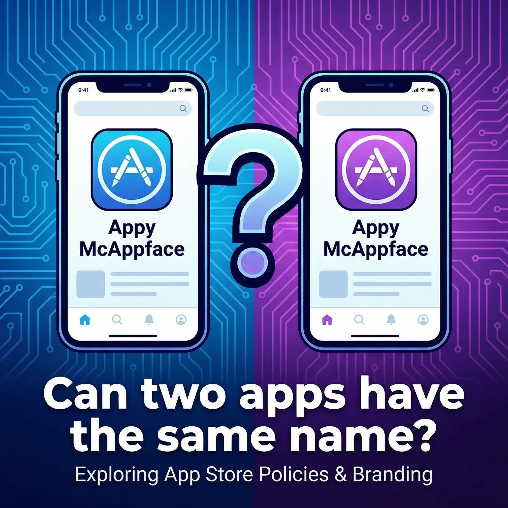 Can two apps have the same name?