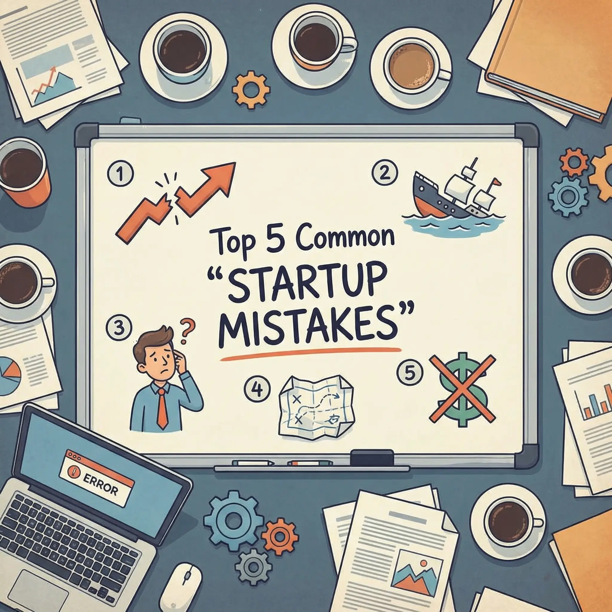 Top 5 Most Common Startup Mistakes to Avoid in 2026