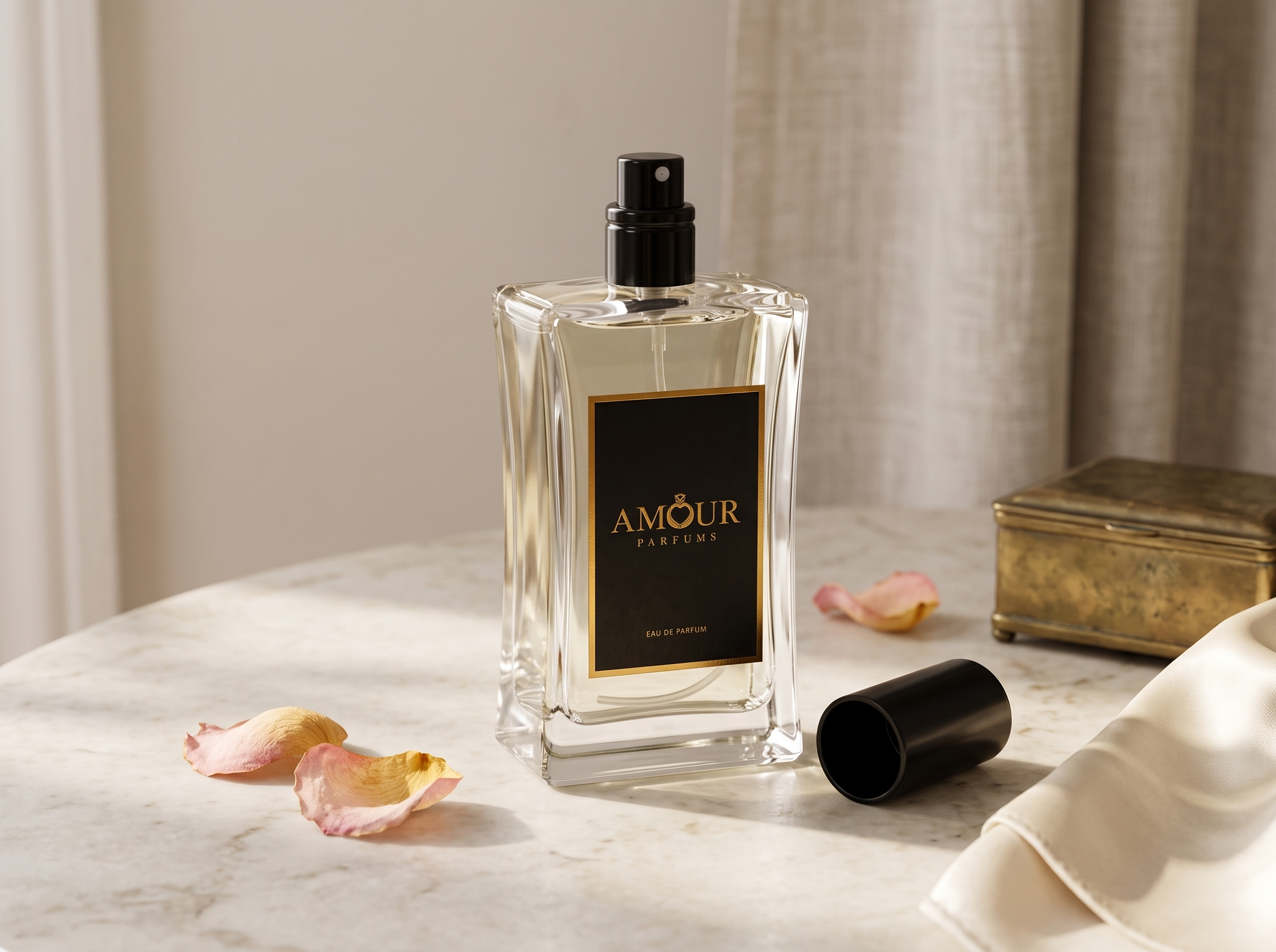 AMOUR Parfums eau de parfum bottle