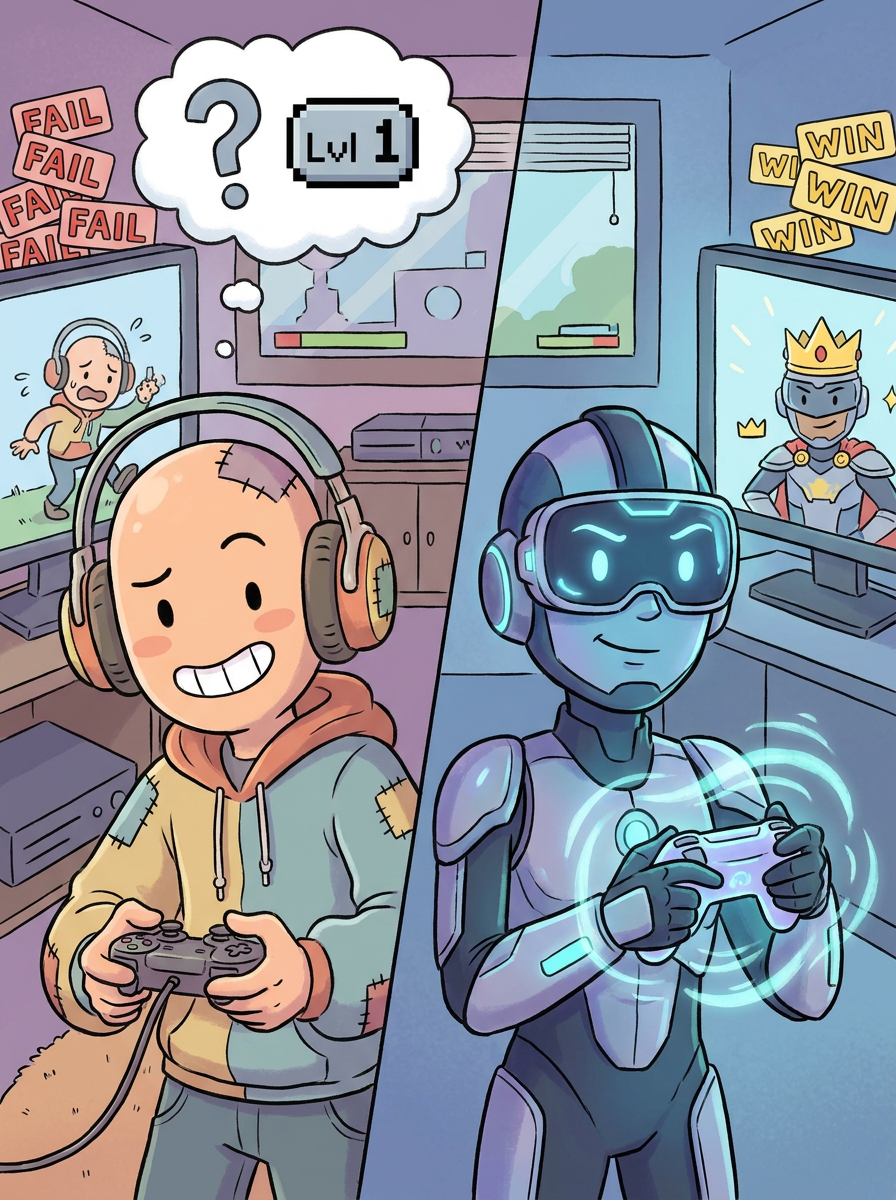 Gancho 0–30s — Noob vs Lendário (Games)