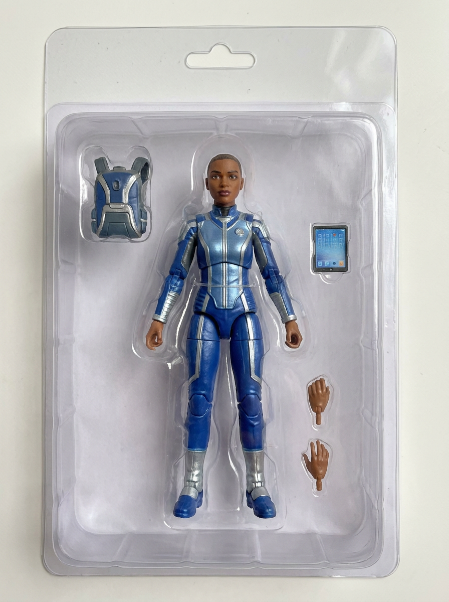 Boneco de ação — vire um action figure na embalagem (com seus acessórios)