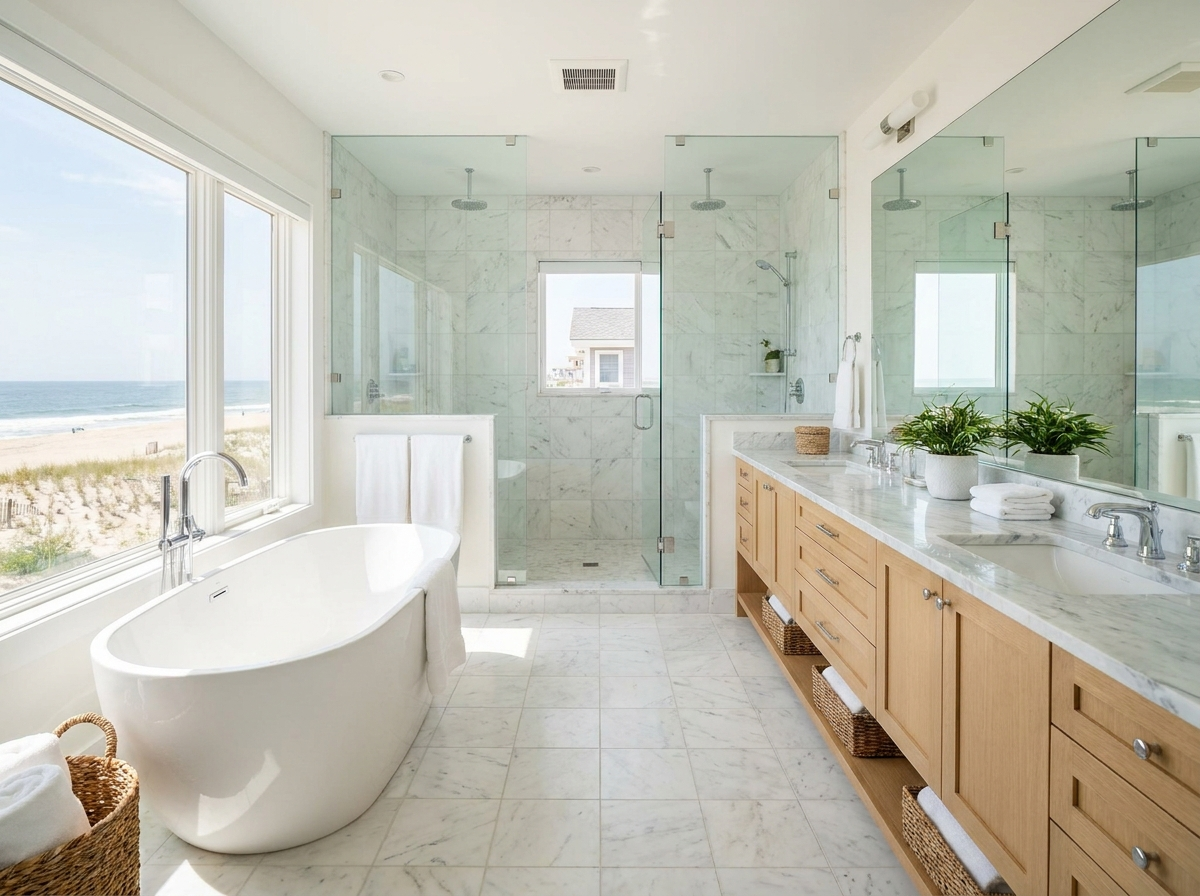 Bathroom with soaking tub — placeholder photo