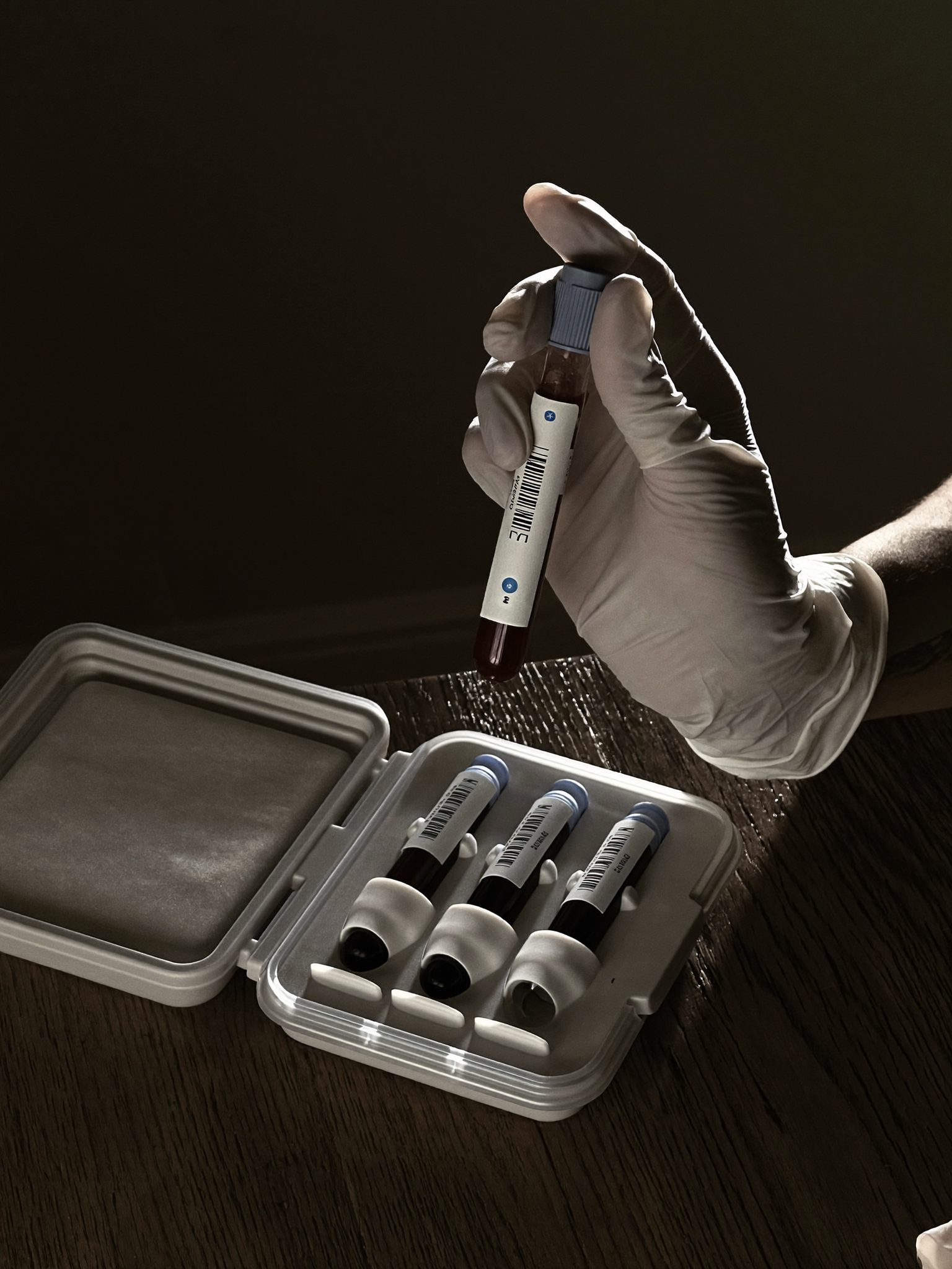 Labelling a blood sample