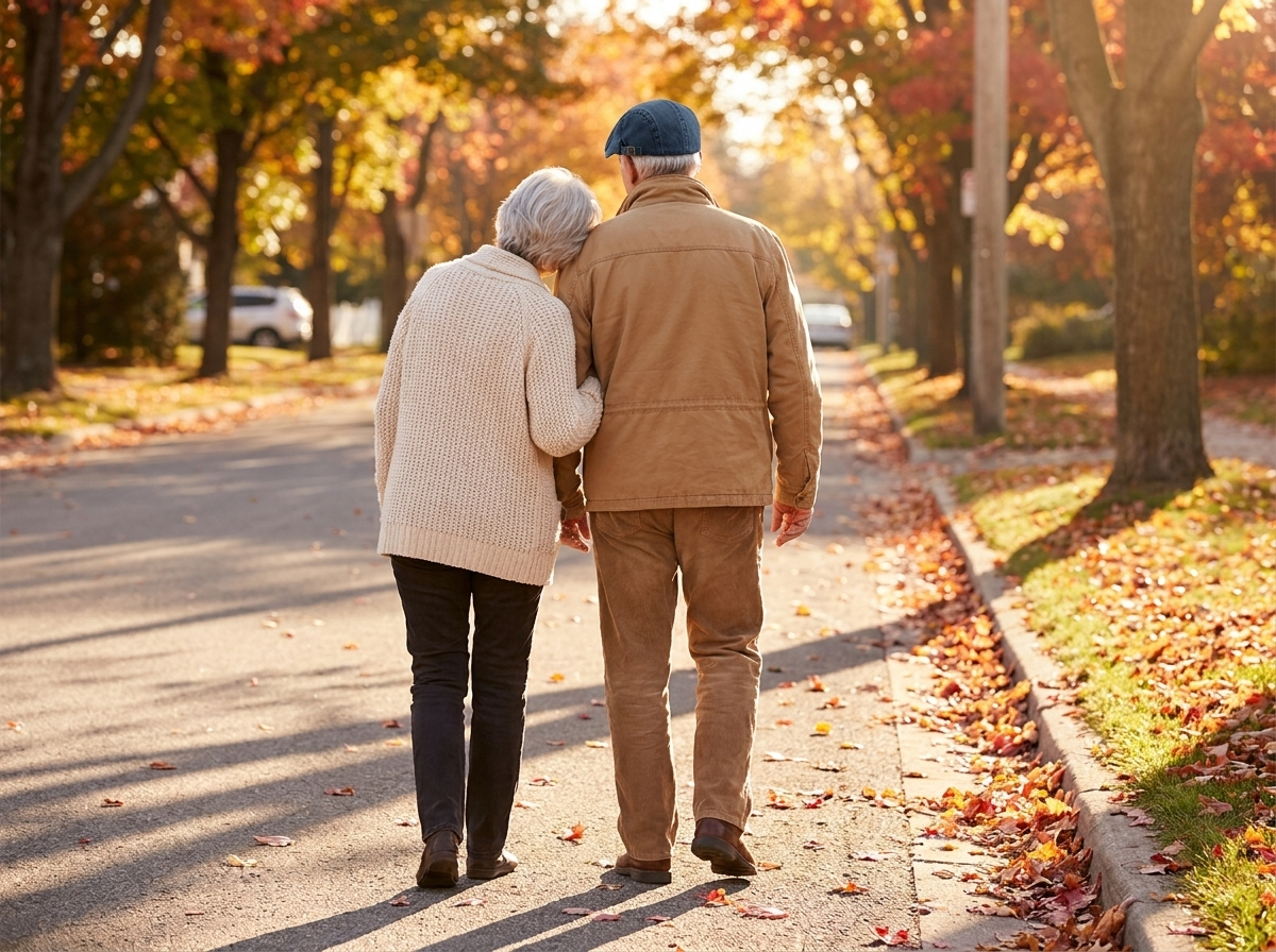 Couple walking
