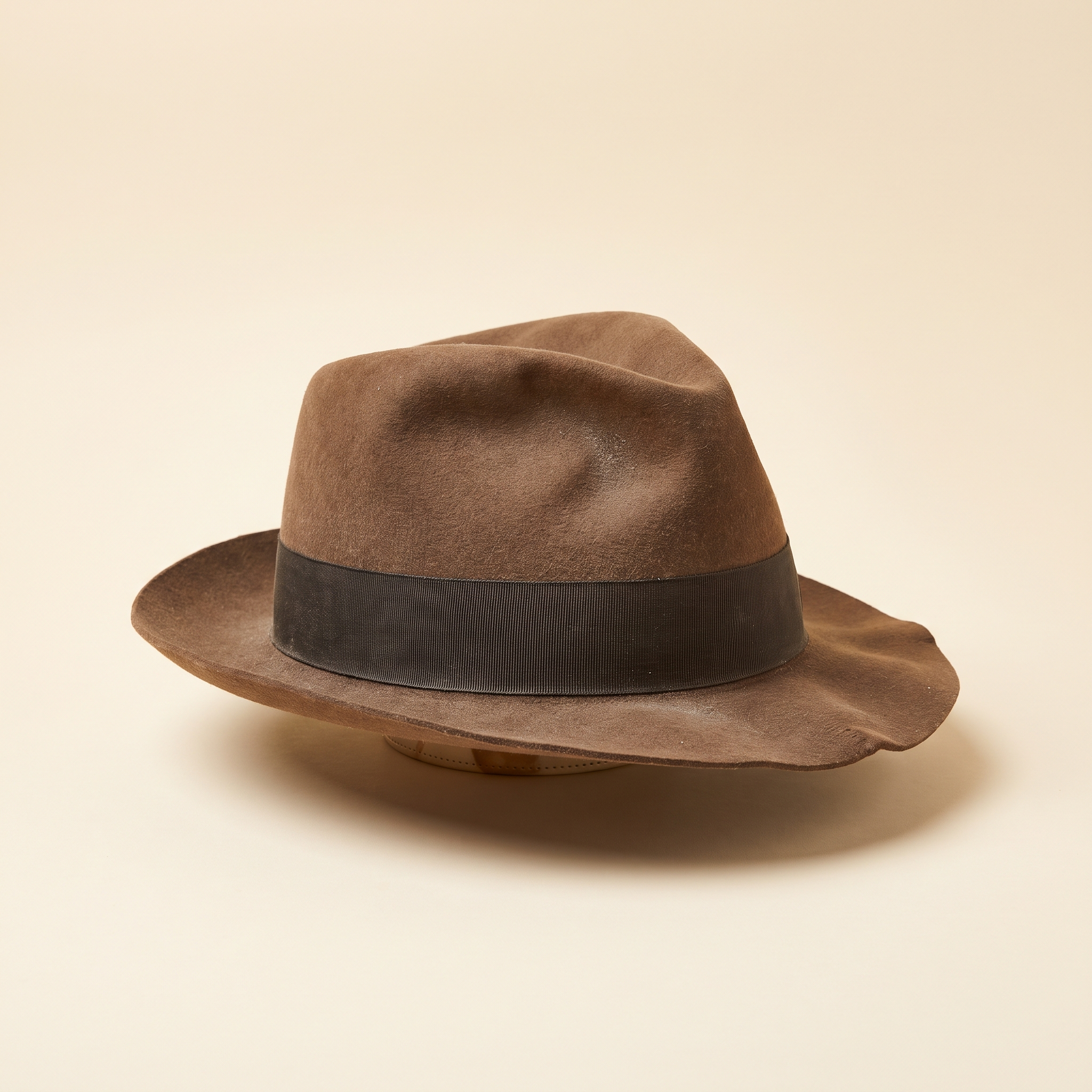 A dusty brown felt fedora