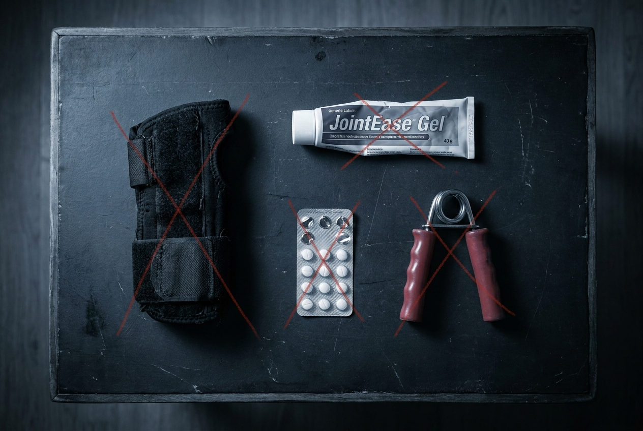 The brace, gel and painkillers that didn't fix it