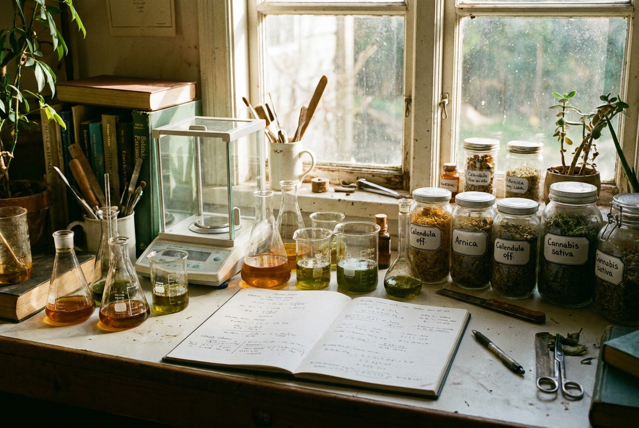 Laboratorio de análisis de fórmulas botánicas
