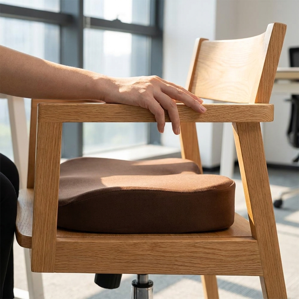 Memory Foam Seat Cushion | Wedge Profile | Posture Support | Pressure Relief | 5 Colours