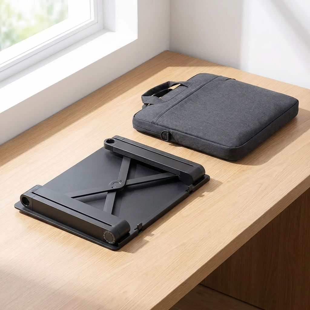 Laptop Stand | Aluminium Alloy | 360 Degree Adjustable | Foldable to 4cm | Fits 7-21in Laptops
