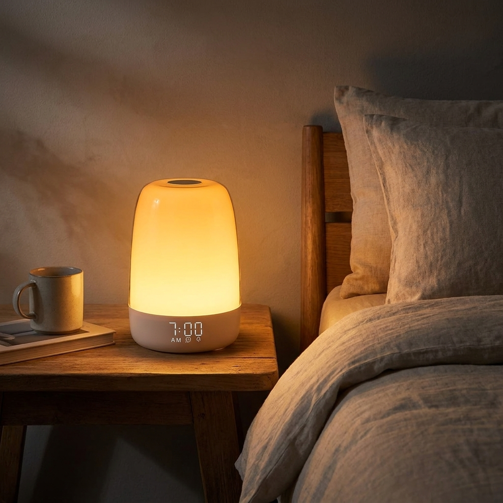 Sunrise Alarm Clock | Wake-Up Light with Natural Sounds | Dimmable Night Light | USB-C Rechargeable