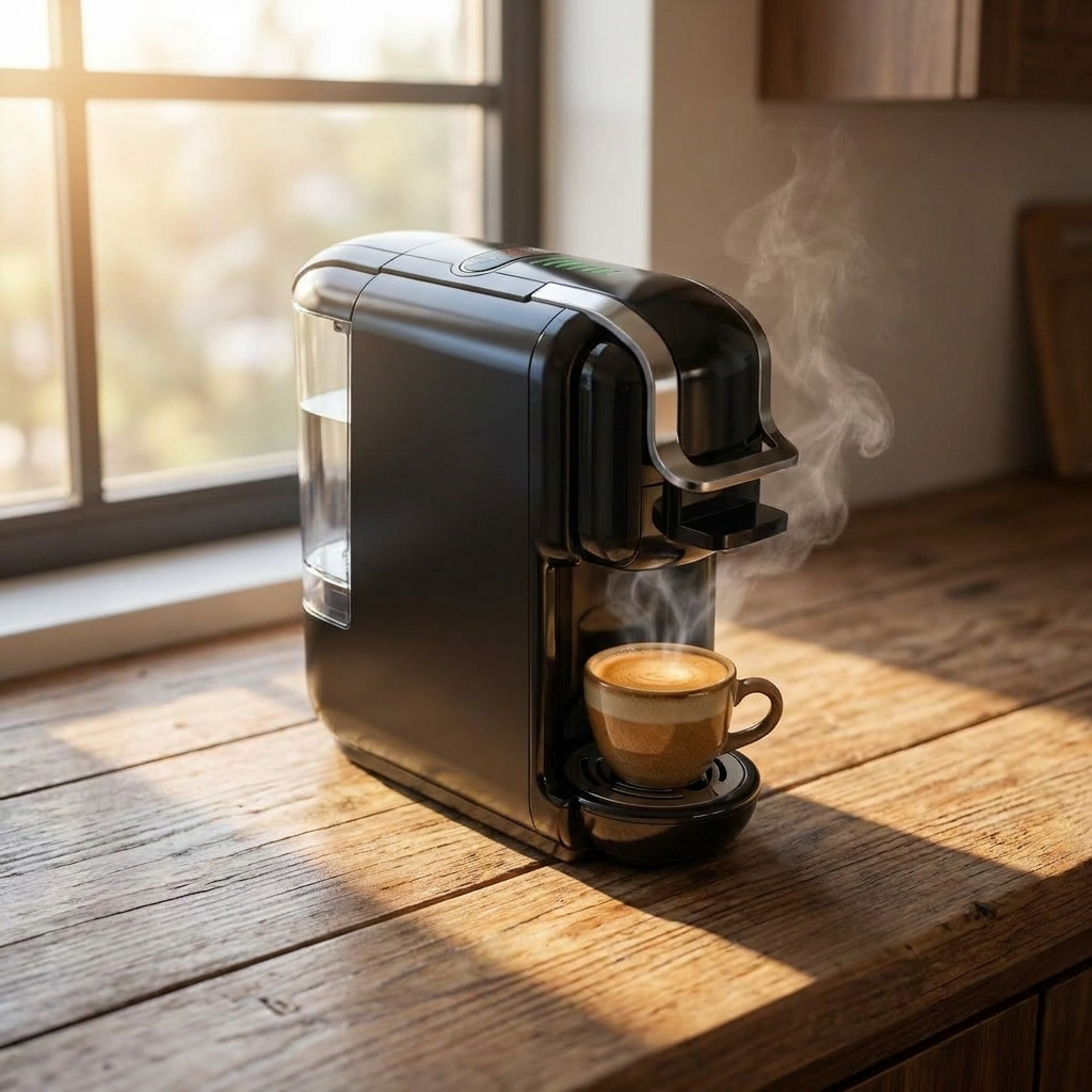 5-in-1 Coffee Machine | 20-Bar | Nespresso & K-Cup | Hot & Cold Brew | Black & White