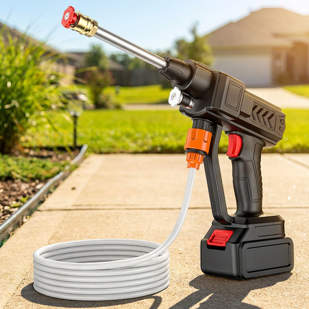 Cordless Pressure Washer | 30 Bar | 35000mAh | 160 Min | 3-in-1 Nozzle | 1.27kg