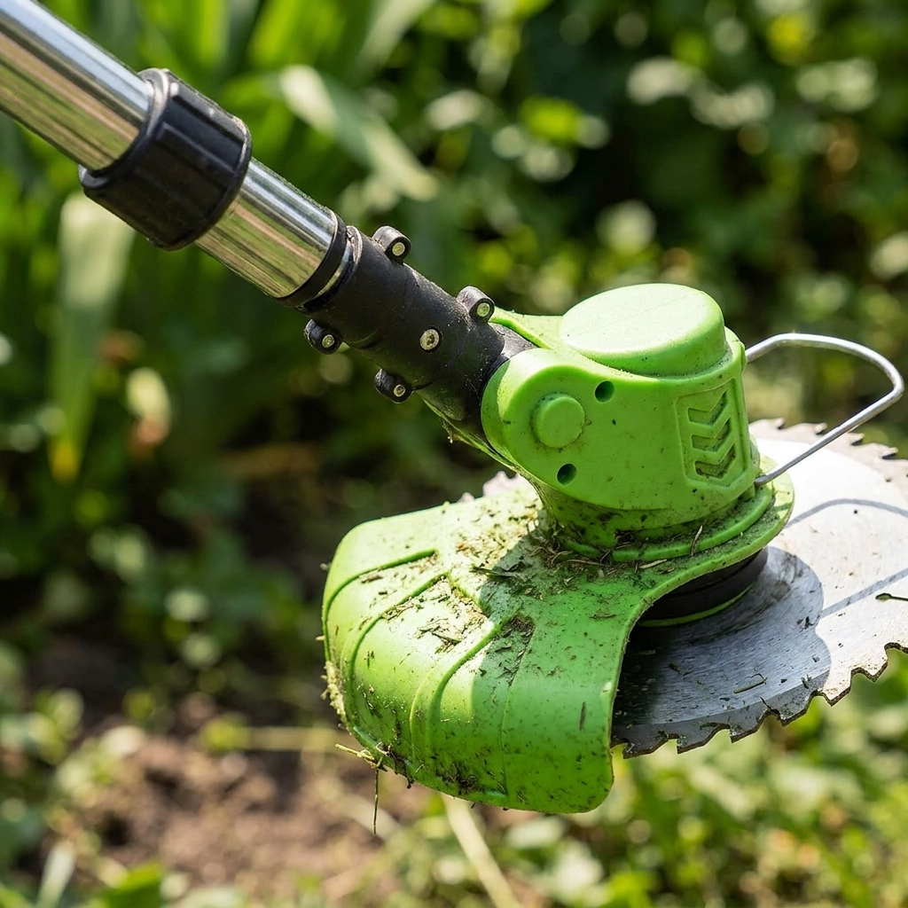 Cordless Grass Trimmer | 24V Motor | 6-Inch Blade | Telescopic Shaft