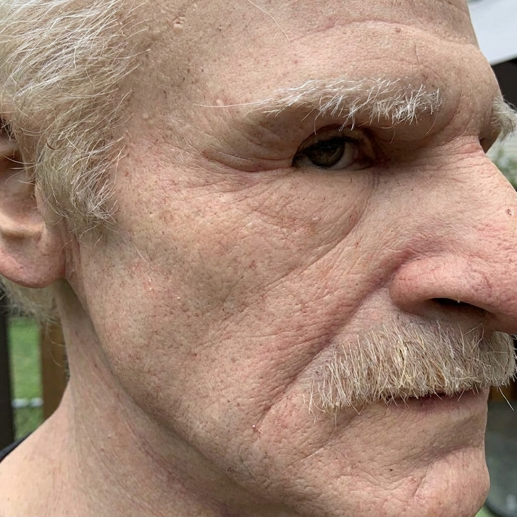Realistic Latex Halloween Mask | Old Man Design | Costume Accessory