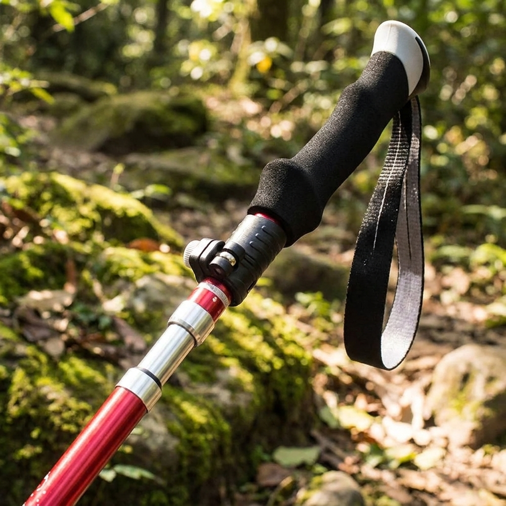 Telescopic Hiking Poles | Adjustable Lightweight Design | Durable Trekking Aid