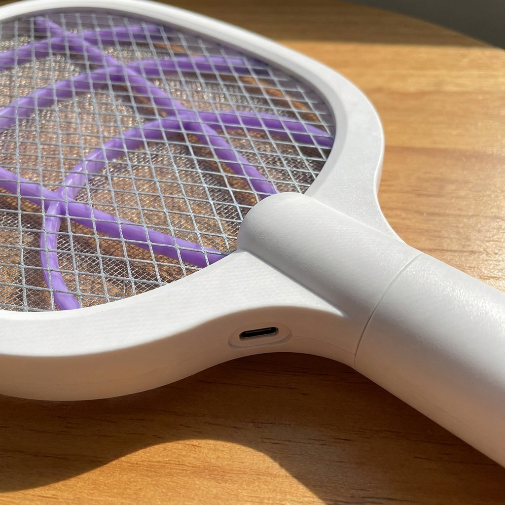 Tapette électrique à moustiques | Rechargeable par USB | Raquette anti-insectes portable