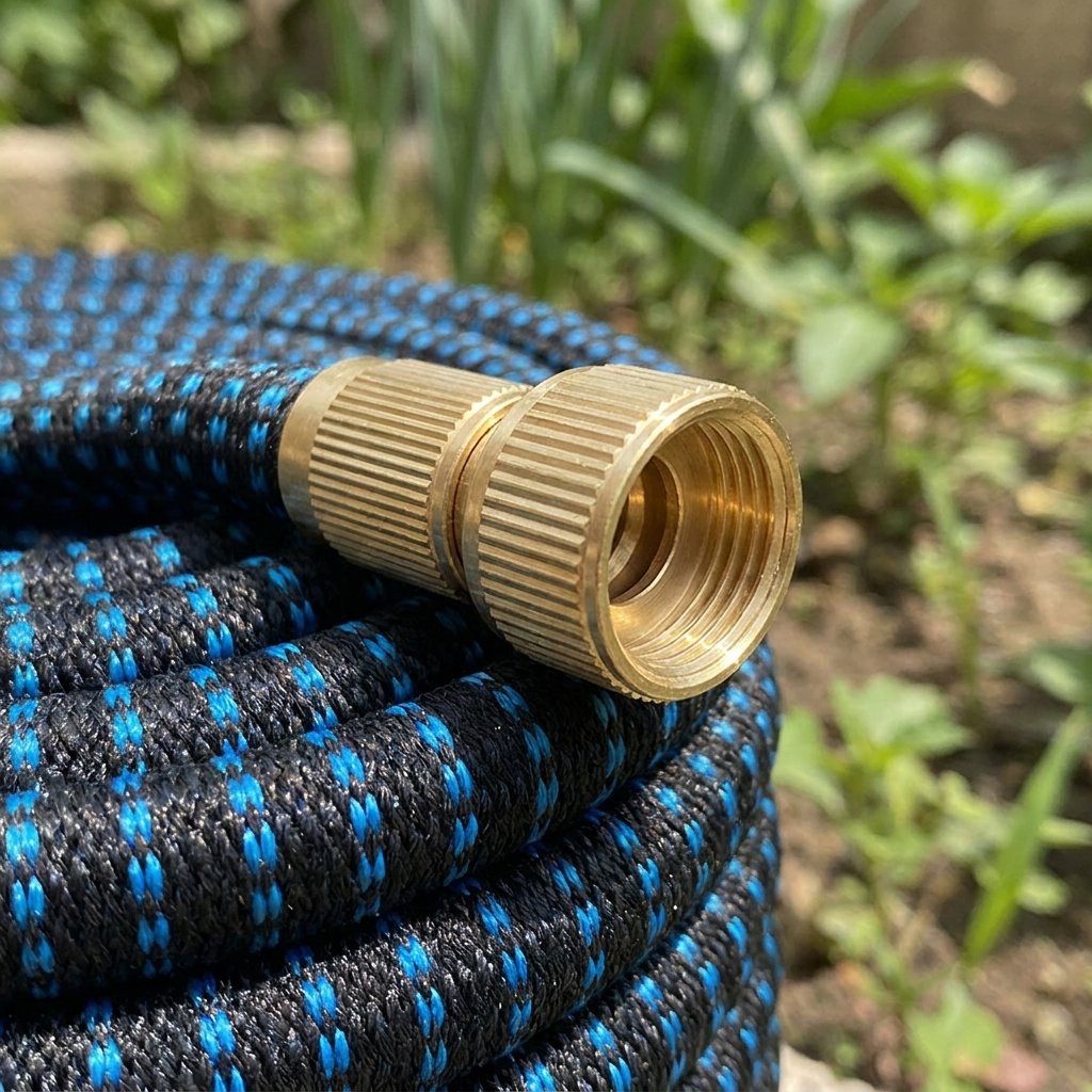 Gartenschlauch | Nicht dehnbares, knickfestes Design | Flachspulen-Aufbewahrung