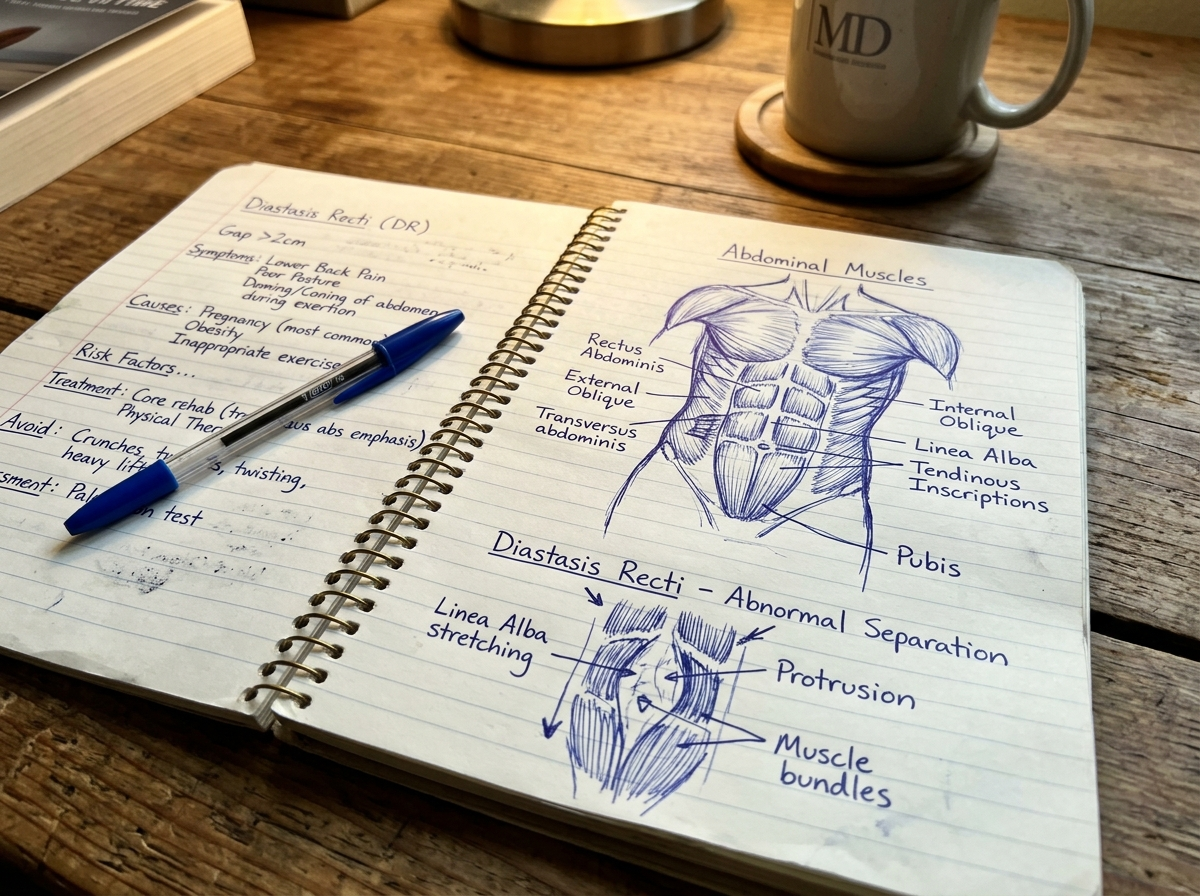 The doctor's notes, the diagnosis moment