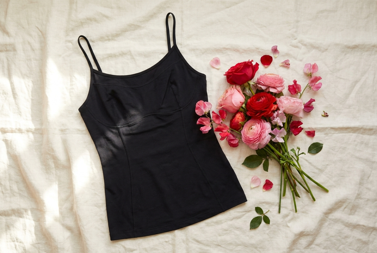 Seryova Shapova Sculpt tank top flat lay
