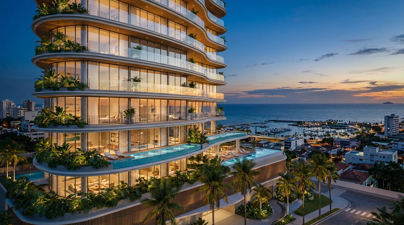 Azure Porto Belo — empreendimento de alto padrão no Balneário Perequê, Porto Belo SC