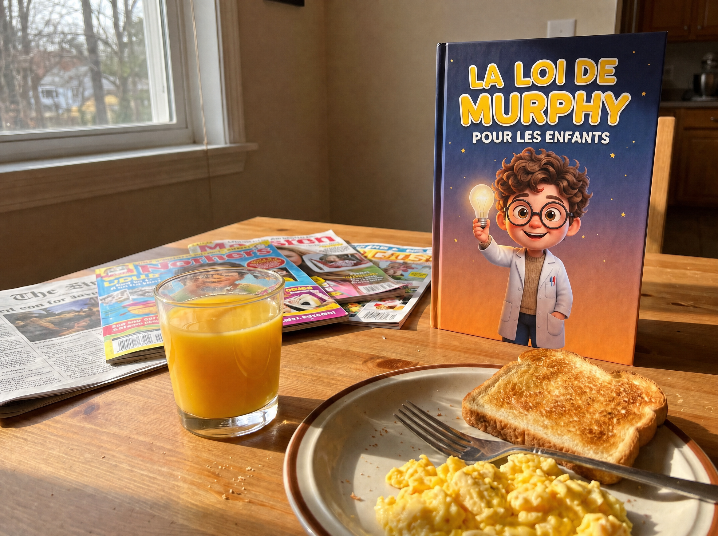 Le livre de la famille posé sur la table de la cuisine