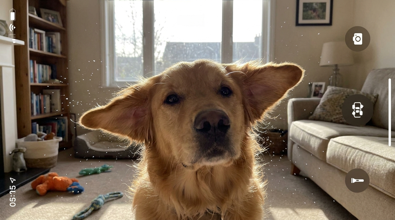 Dog shaking its head