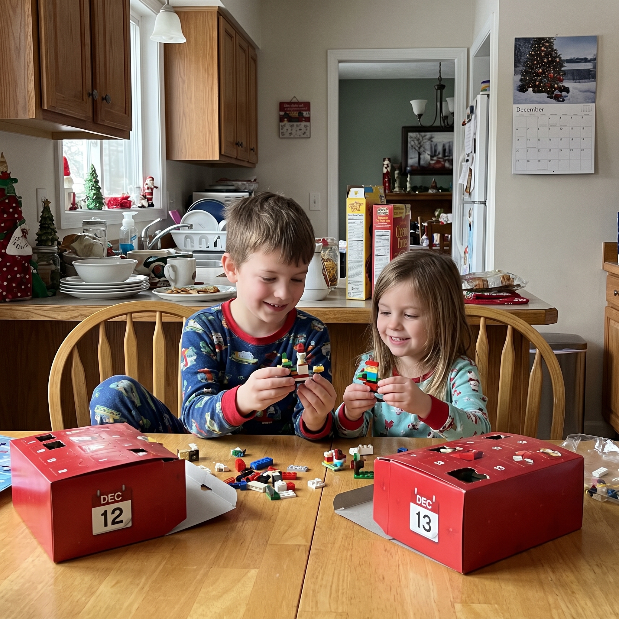 Two kids, two calendars — each building their own
