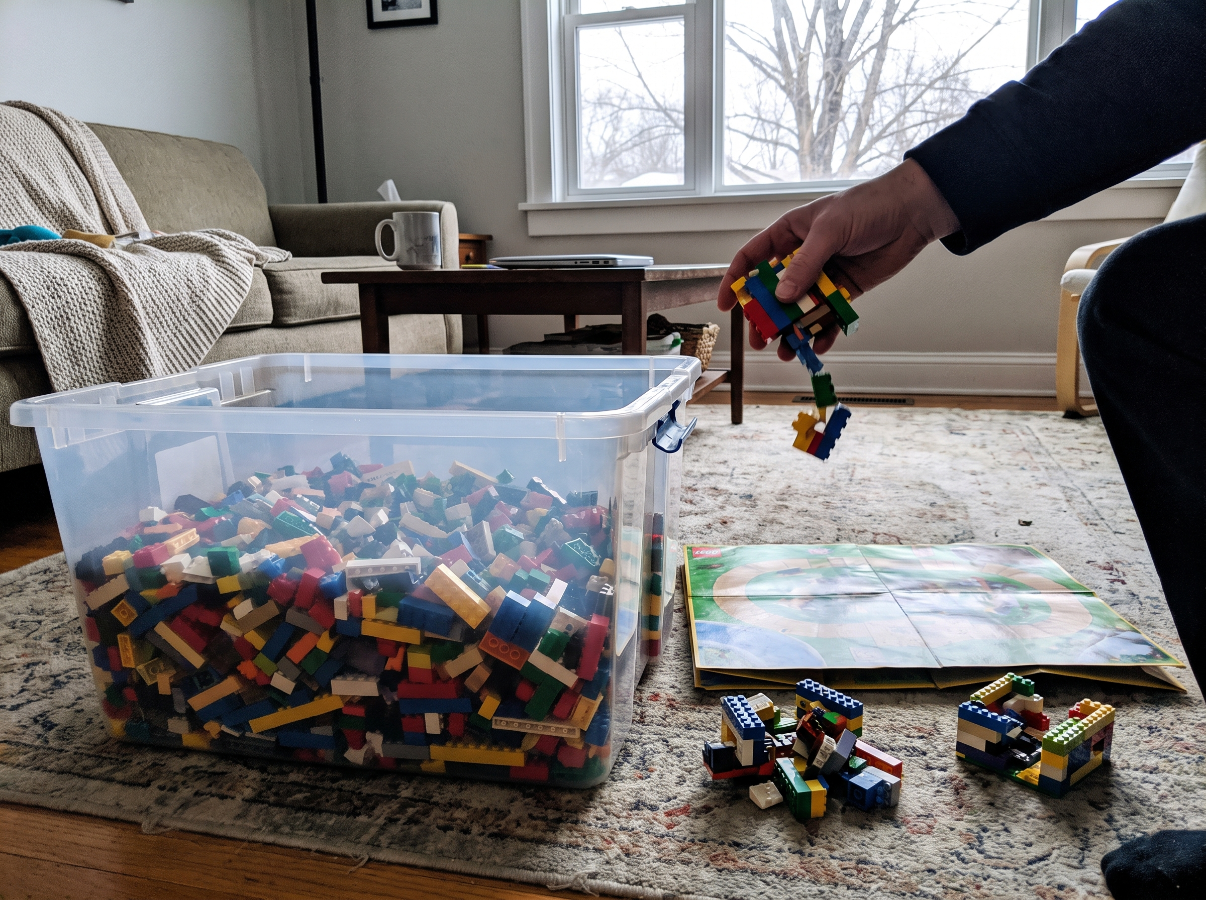January — the tiny builds torn apart in the brick bin