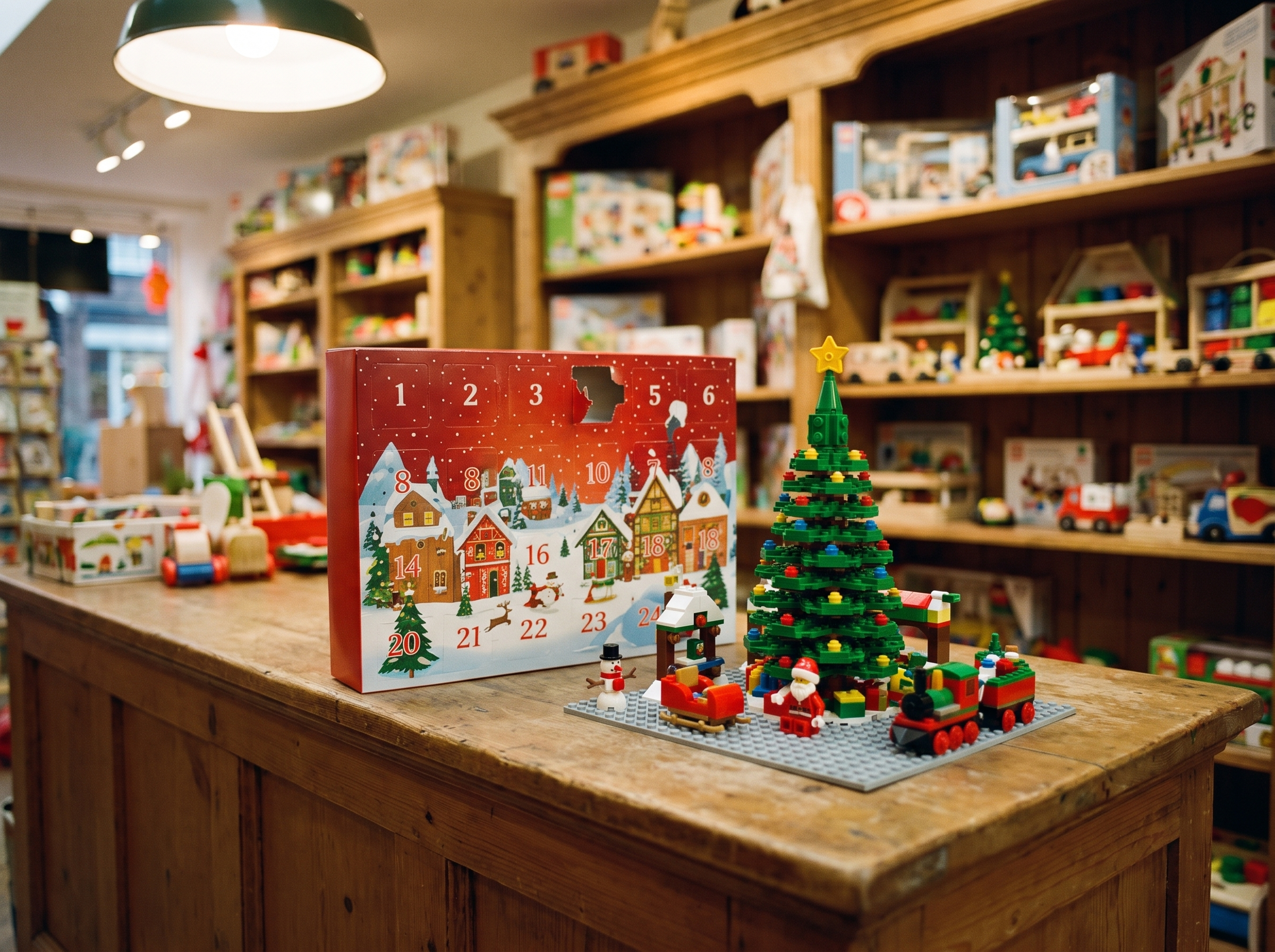 The shopkeeper's answer — the calendar and the village it builds