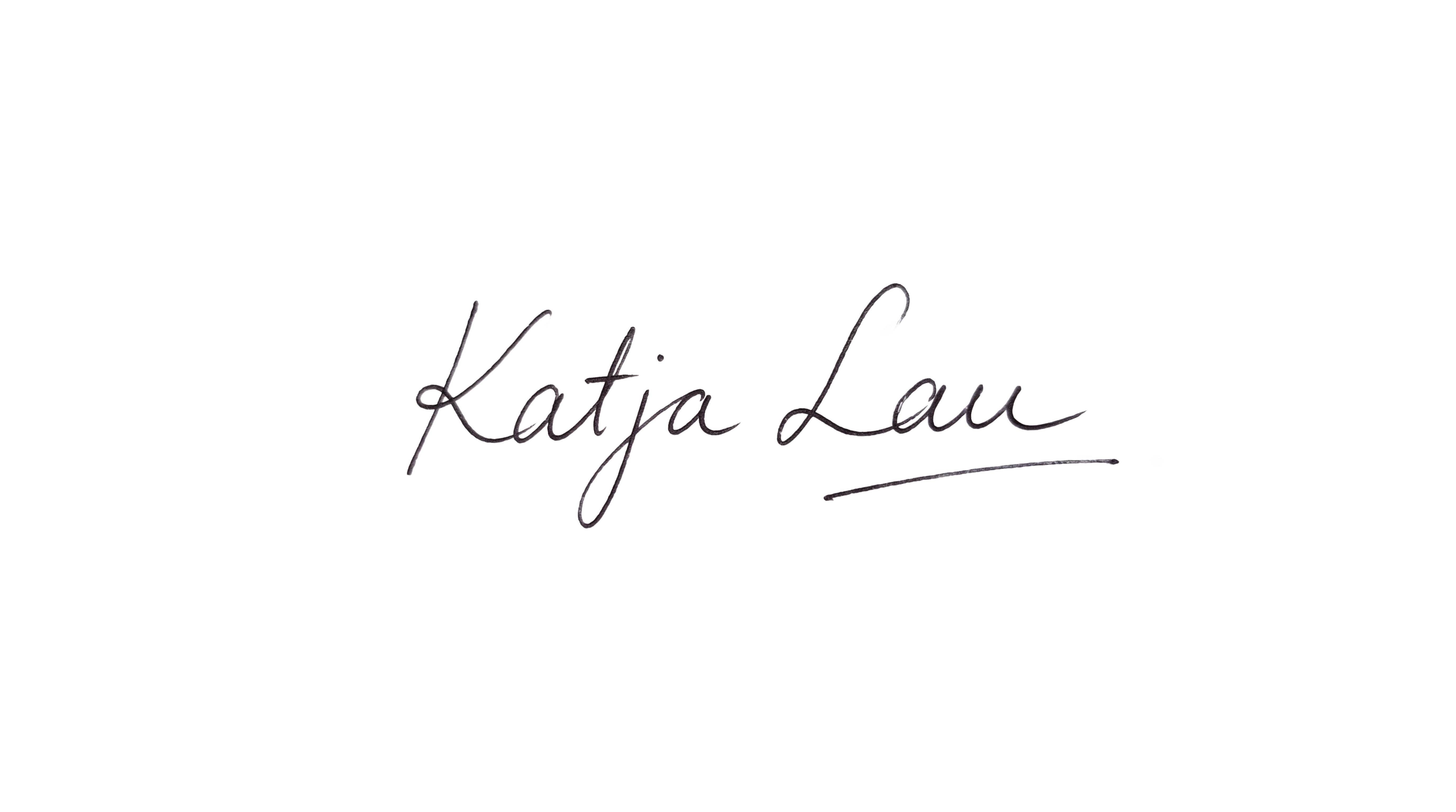 Unterschrift von Katja Lau