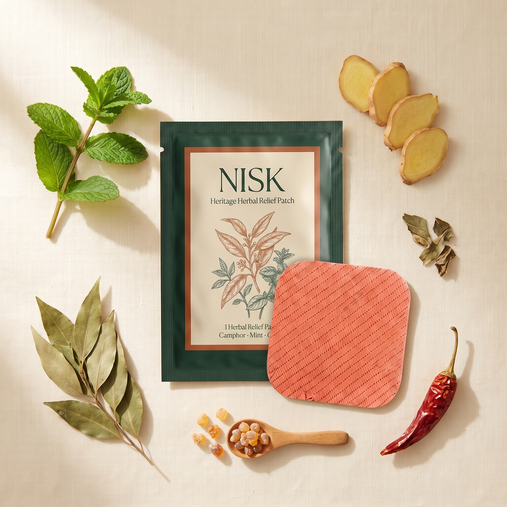 The real herbs inside every NISK patch
