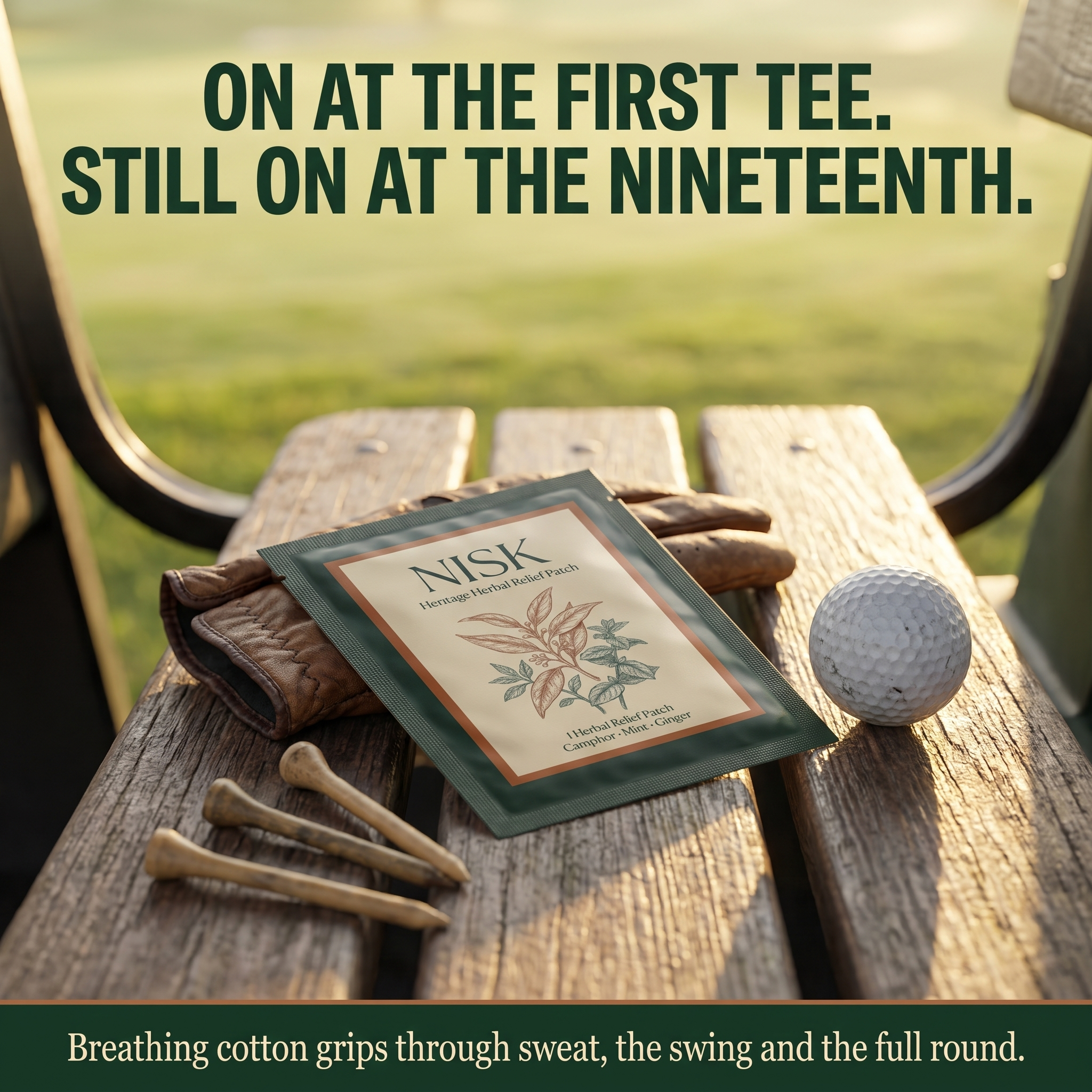 On at the first tee, still on at the nineteenth