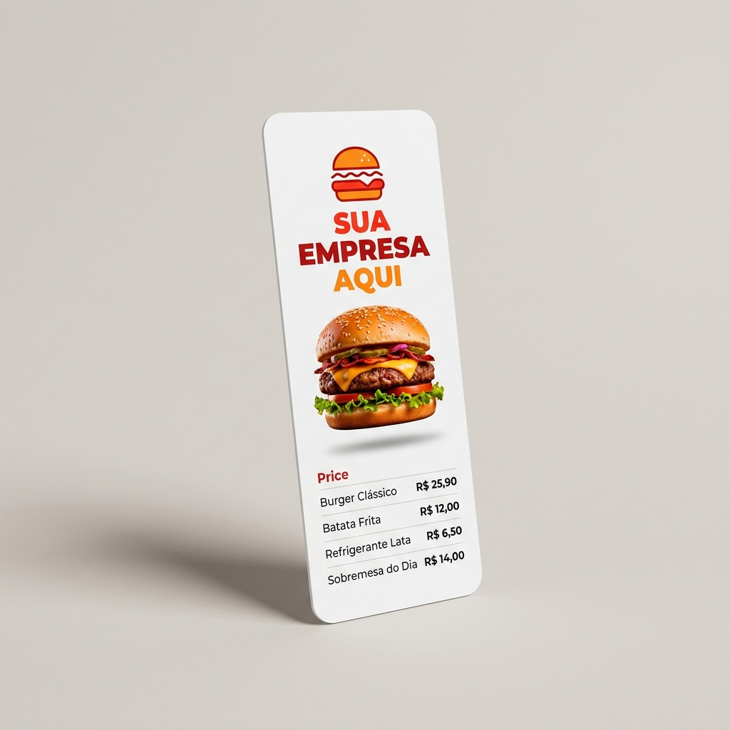 Cardápio PVC Premium