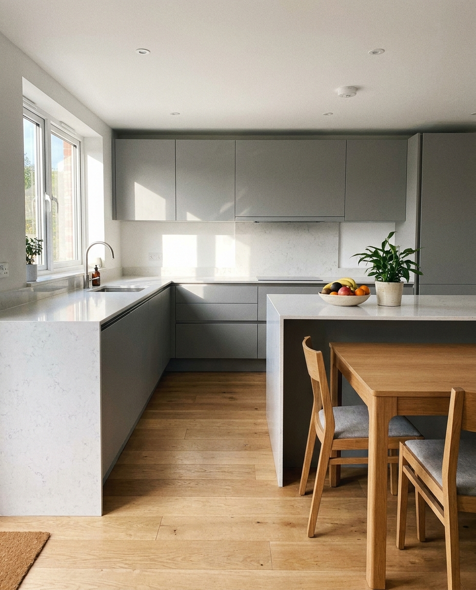 Clean organized kitchen after using ShieldSpry