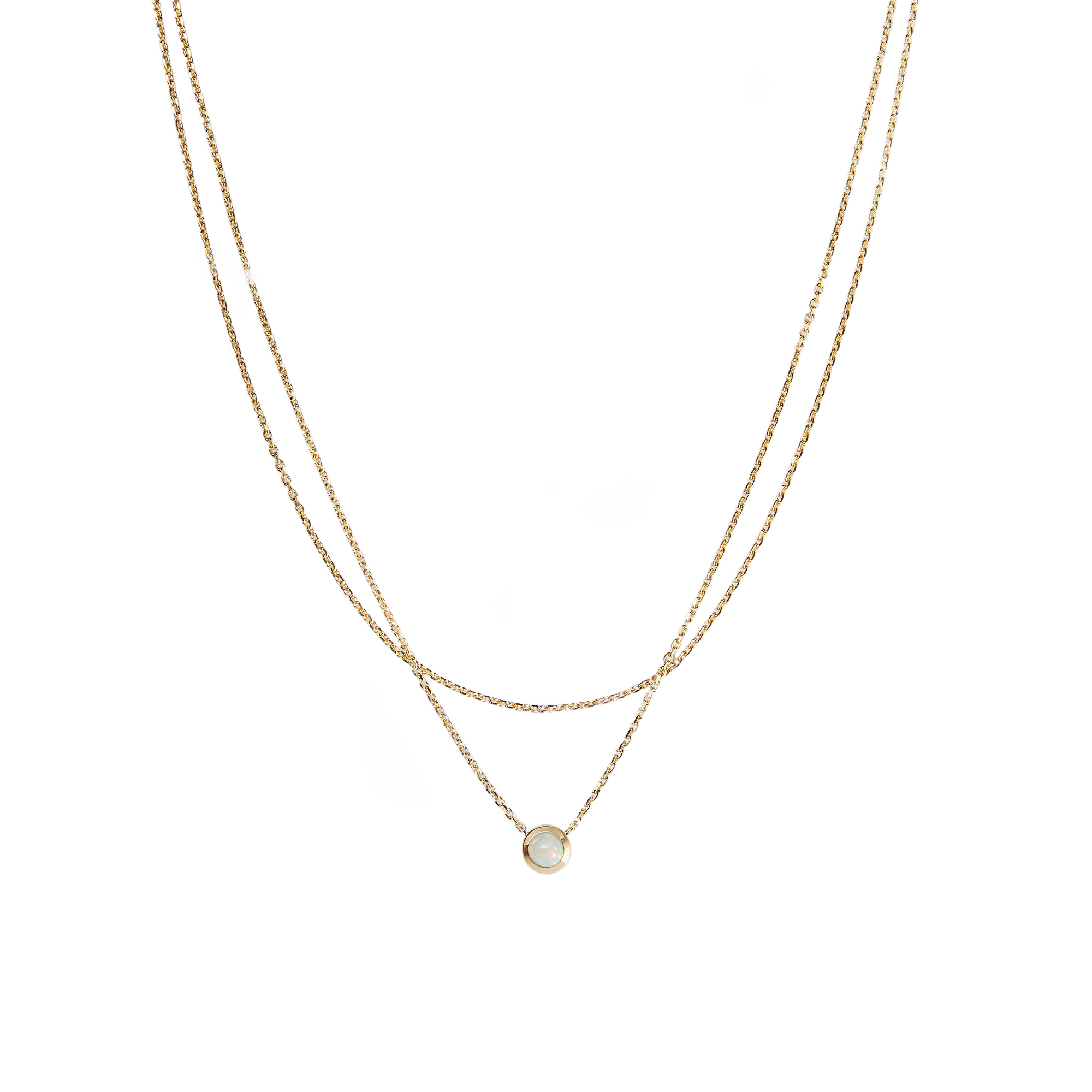 Layered Opal Necklace