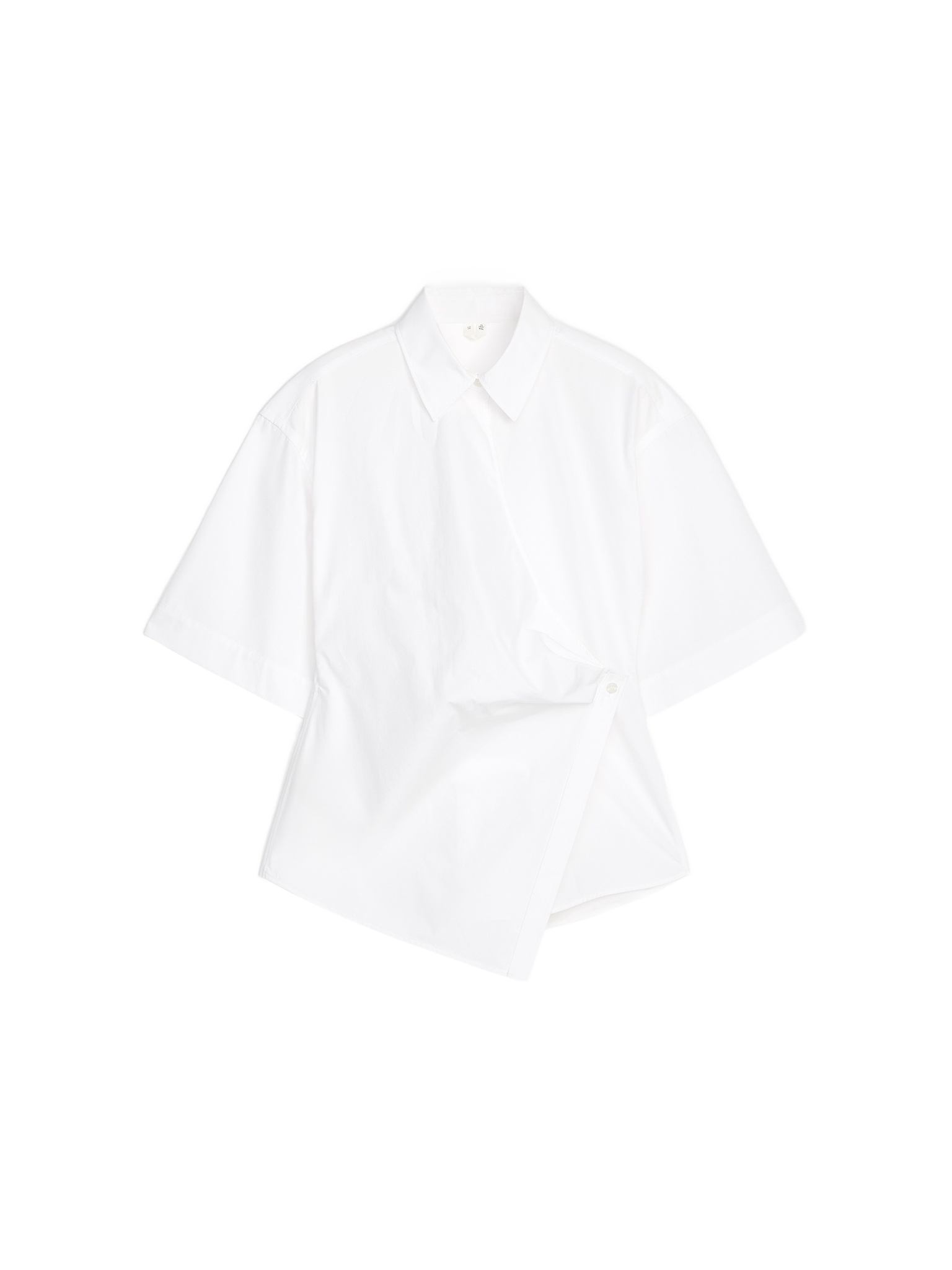 Cotton Wrap Shirt - White