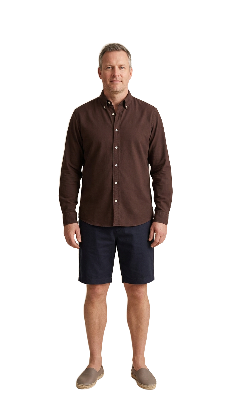 Dark Oxford, Navy Shorts